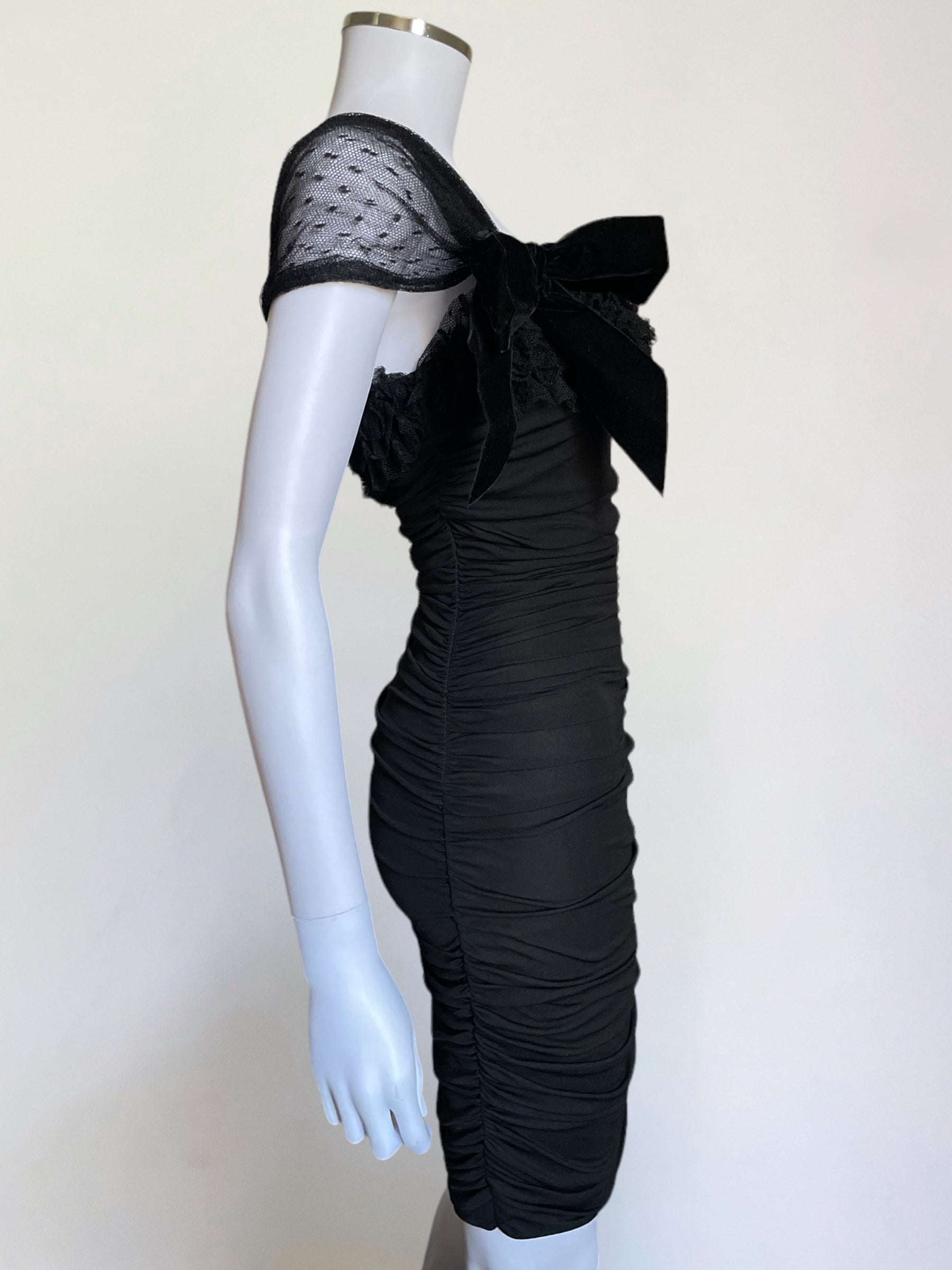 Giambattista Valli Black Cocktail Dress, Debut Collection FW 2005