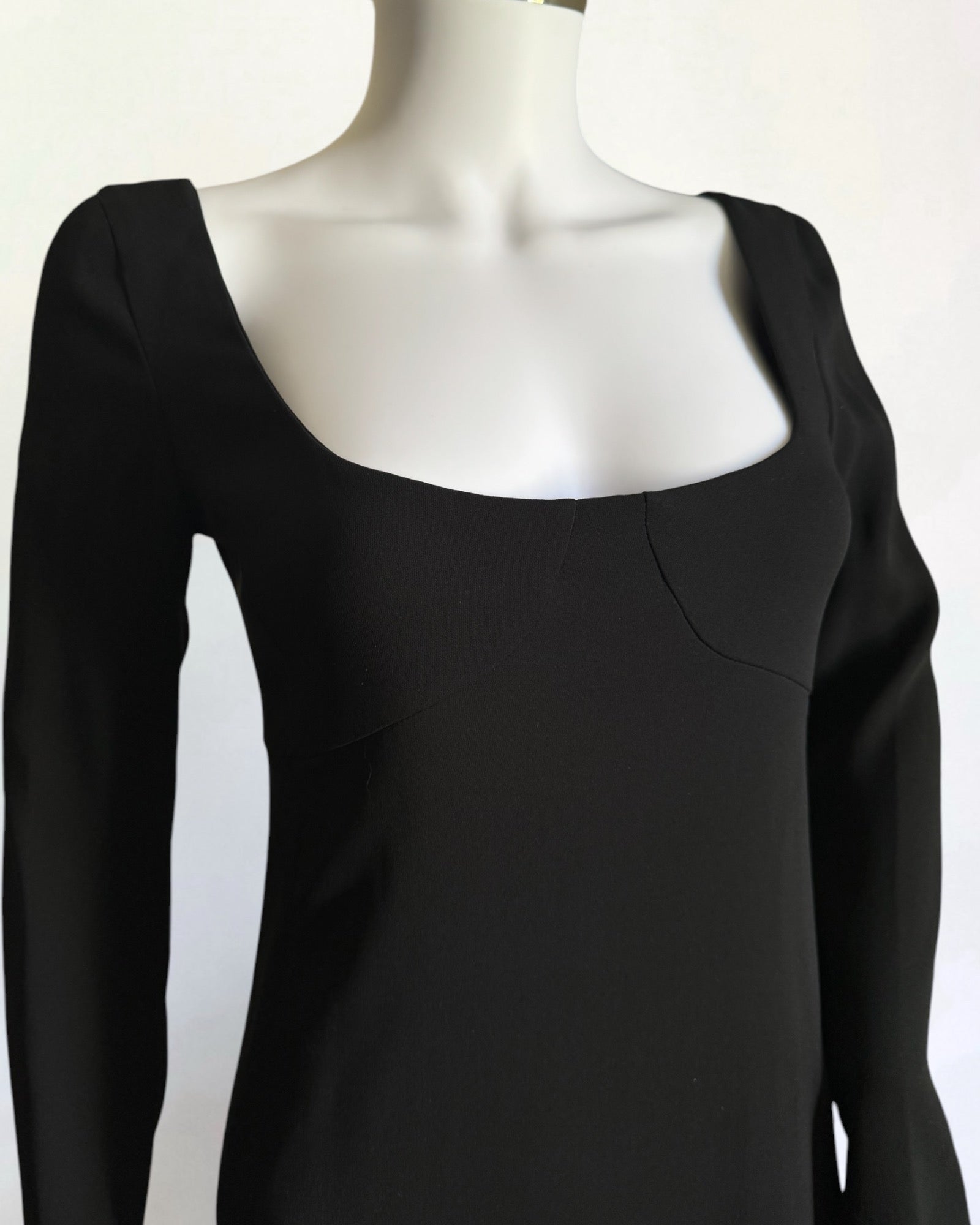 Prada Black Silk Sheath Dress, c. Late 1990s