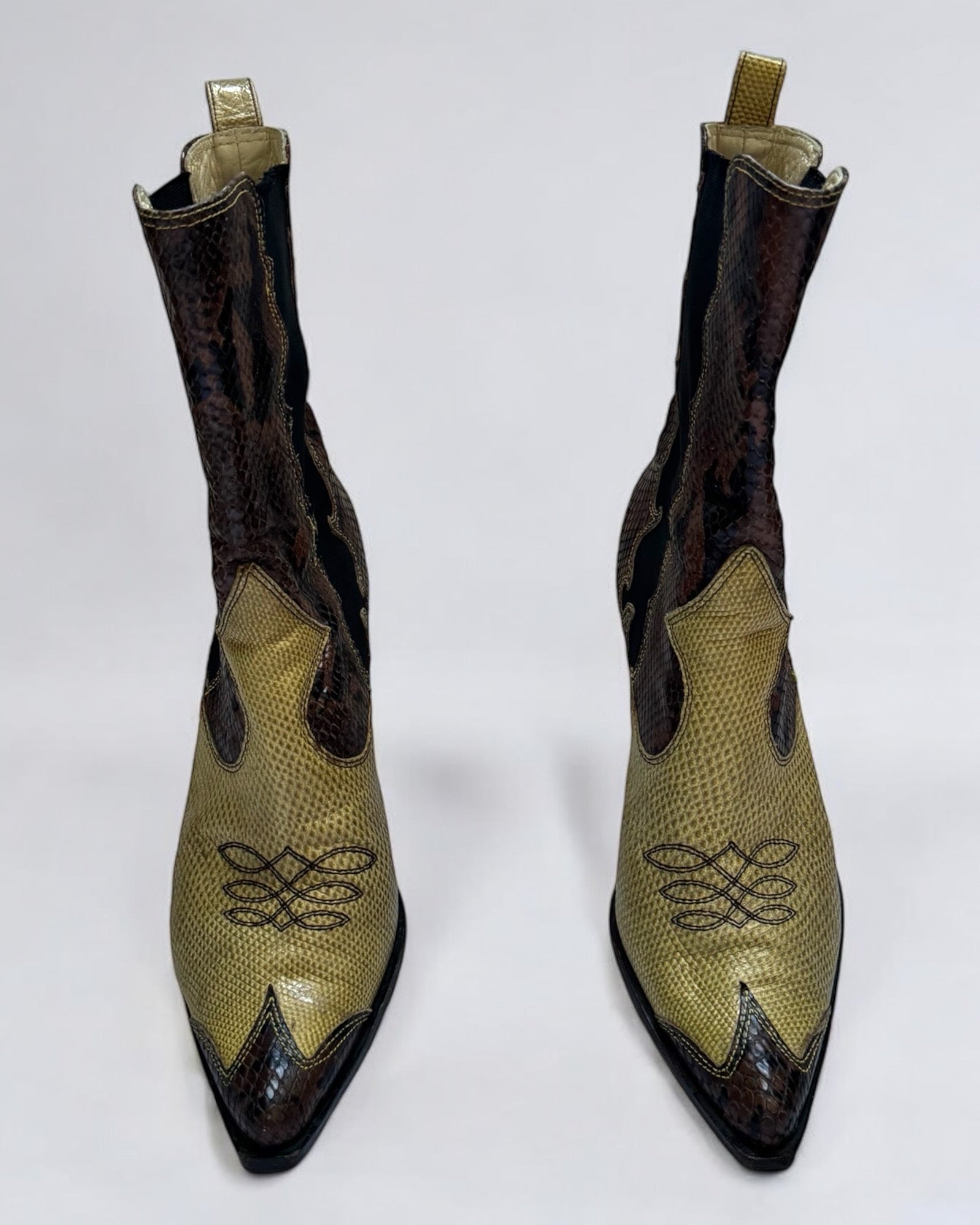 Christian Dior by John Galliano Python Cowboy Boots, FW 2001