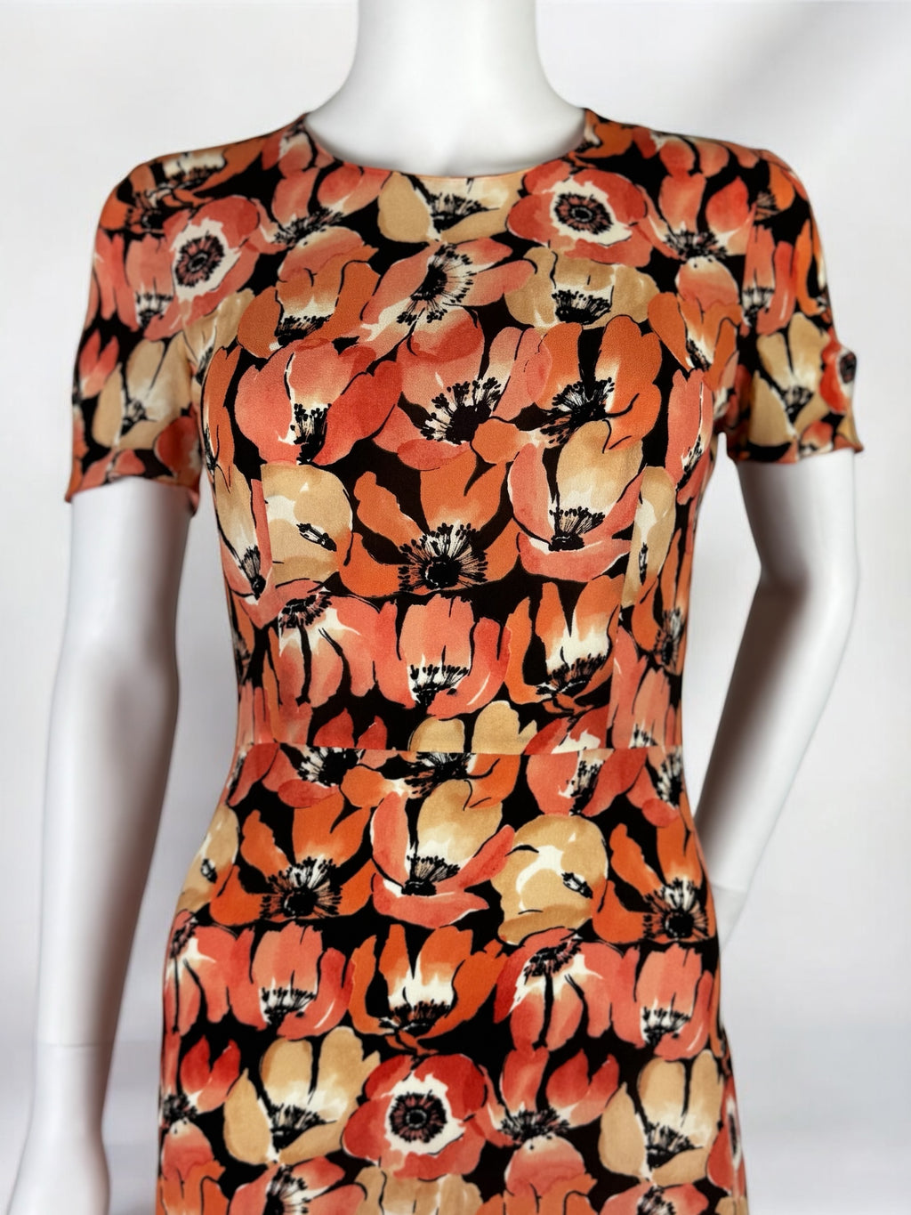 Prada Silk Poppy Dress, FW 2000