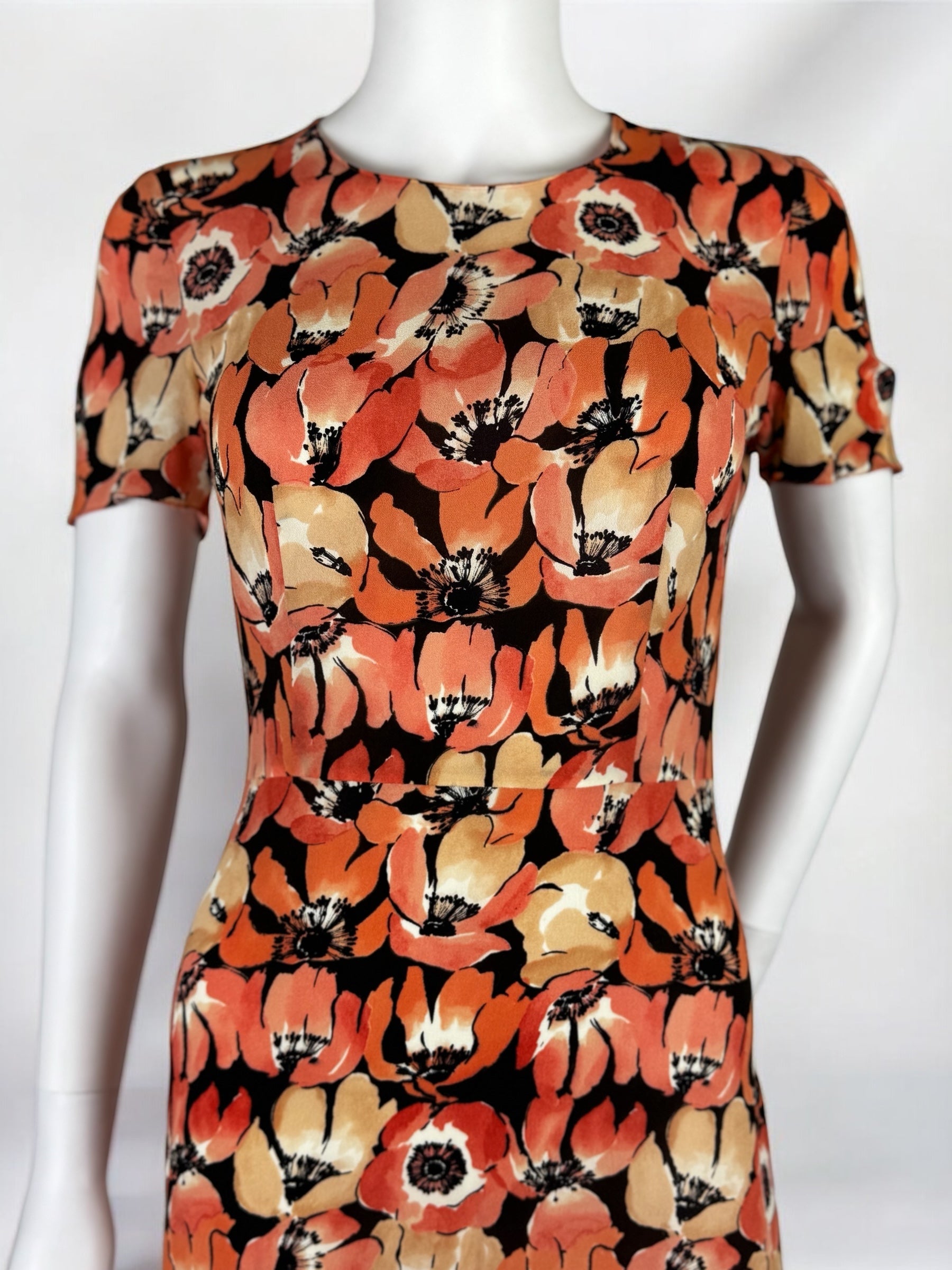 Prada Silk Poppy Dress, FW 2000