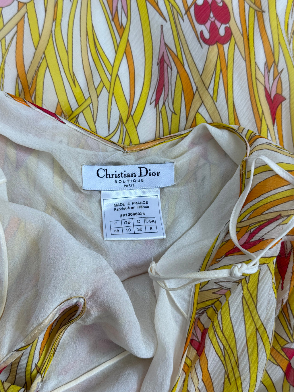 Christian Dior by John Galliano Silk Floral Dress, 2002