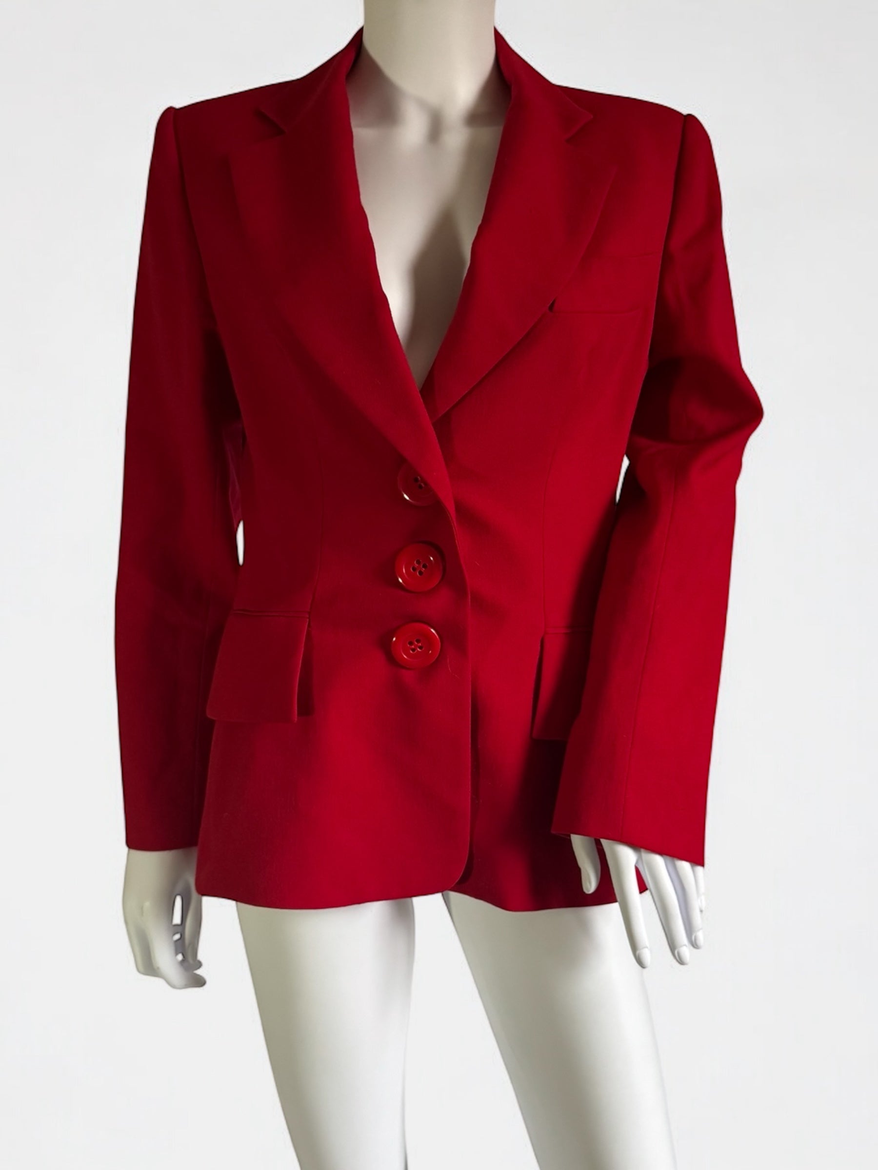 Christian Dior by Gianfranco Ferré Red Wool Blazer, FW 1996