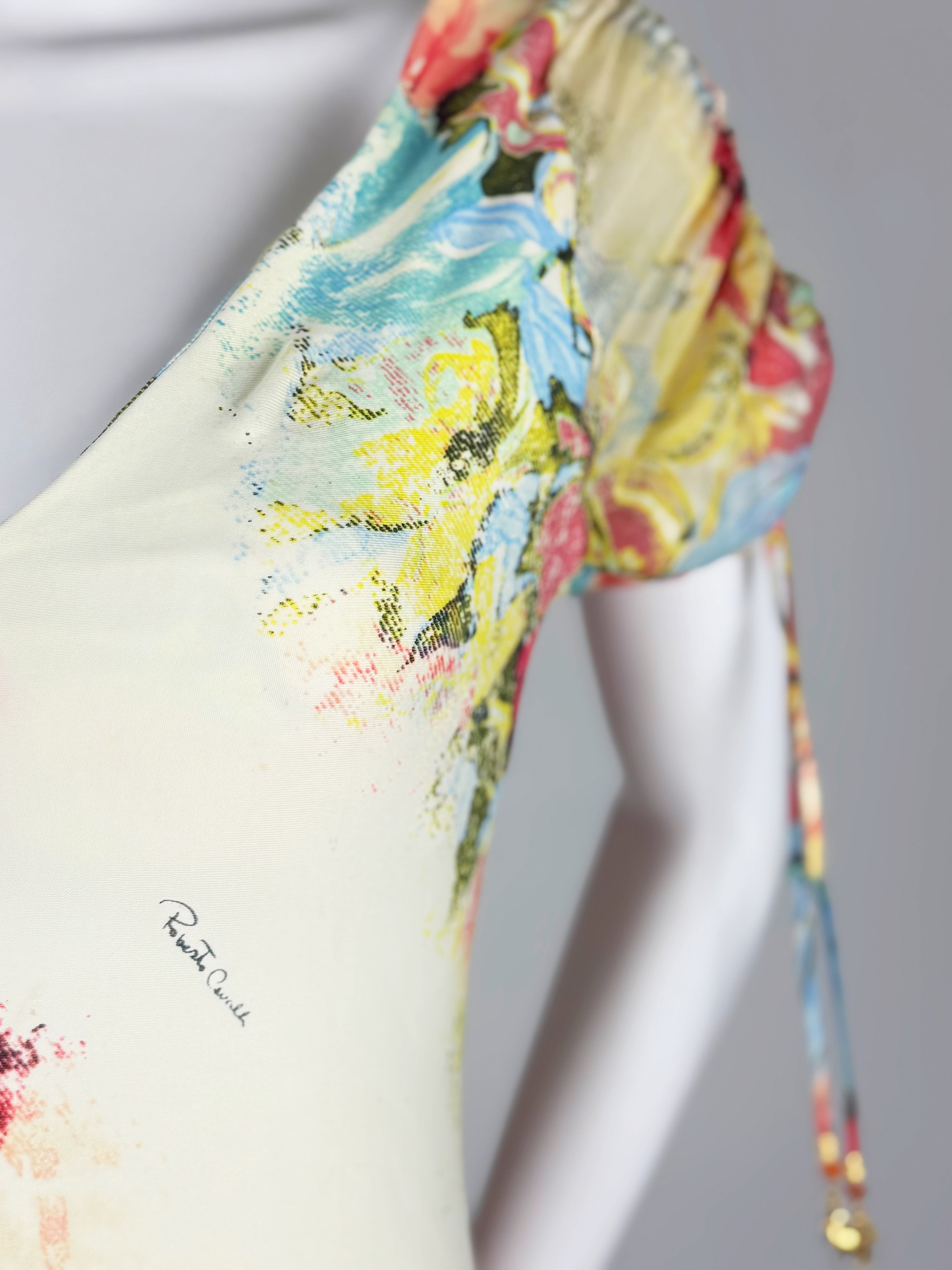 Roberto Cavalli Watercolour Floral Dress, SS 2003