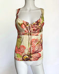 Roberto Cavalli Orchid Print Silk Cami, 2004