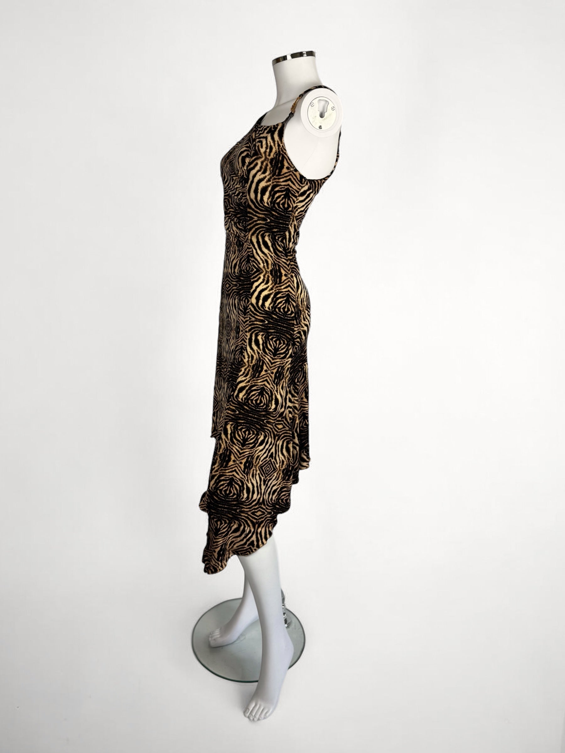 Roberto Cavalli Abstract Animal Print Dress, 2006