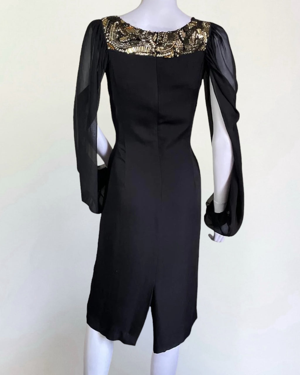 Dries Van Noten Black Silk Cocktail Dress, Contemporary