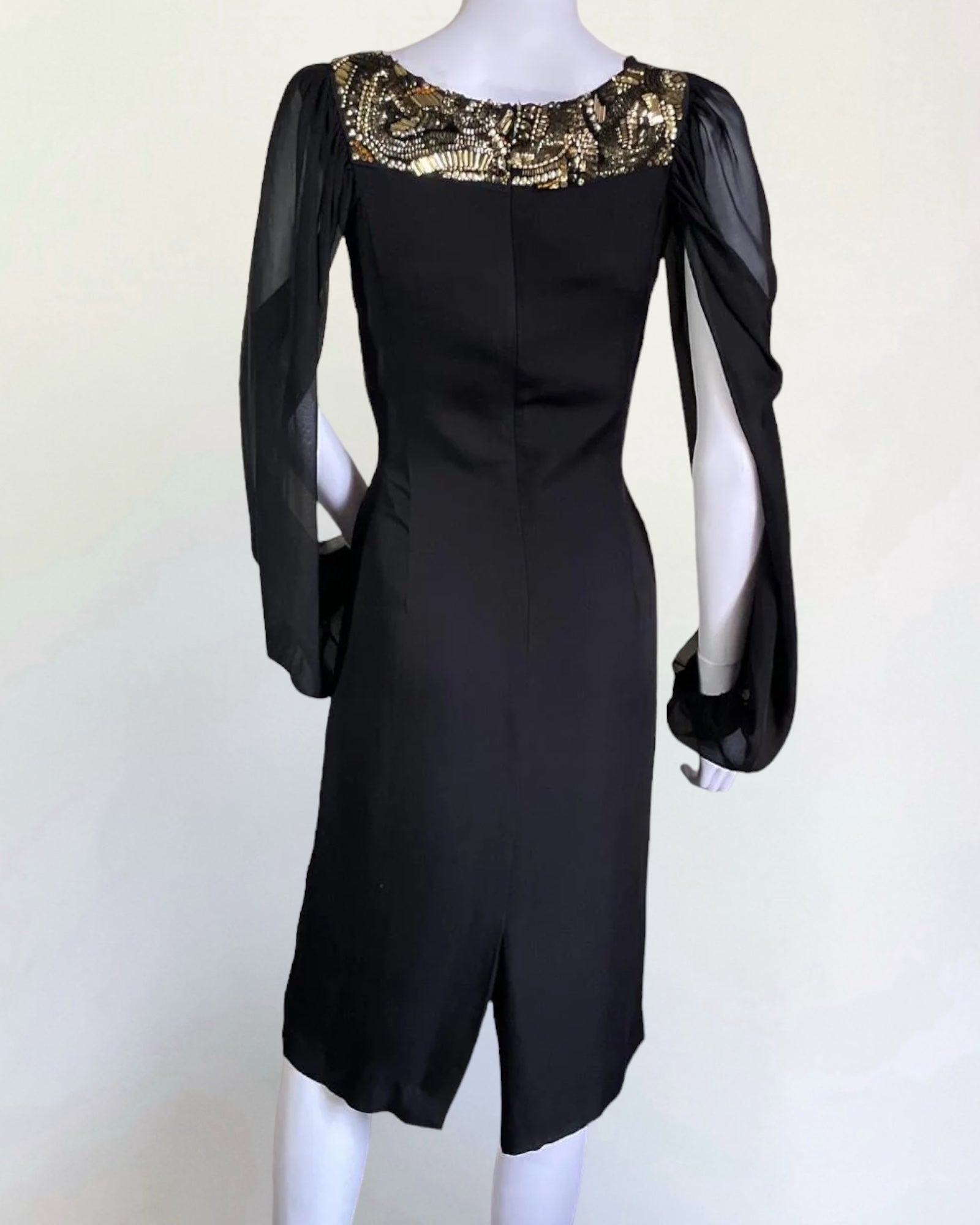 Dries Van Noten Black Silk Cocktail Dress, Contemporary