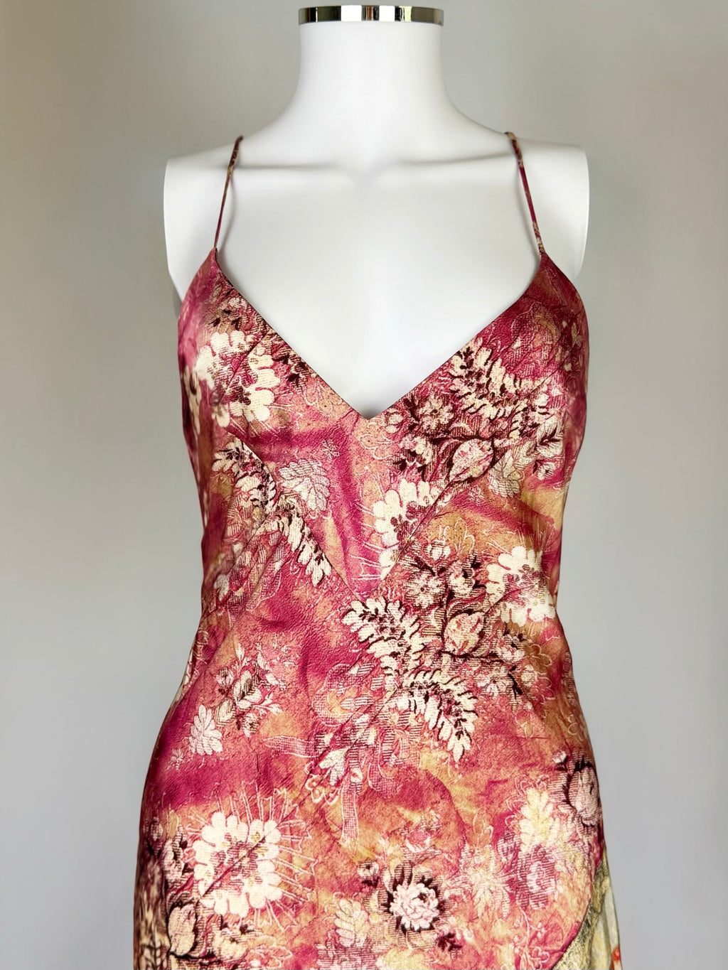 Roberto Cavalli Silk Printed Gown, 2005