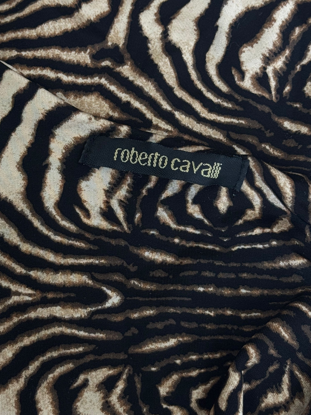 Roberto Cavalli Abstract Animal Print Dress, 2006