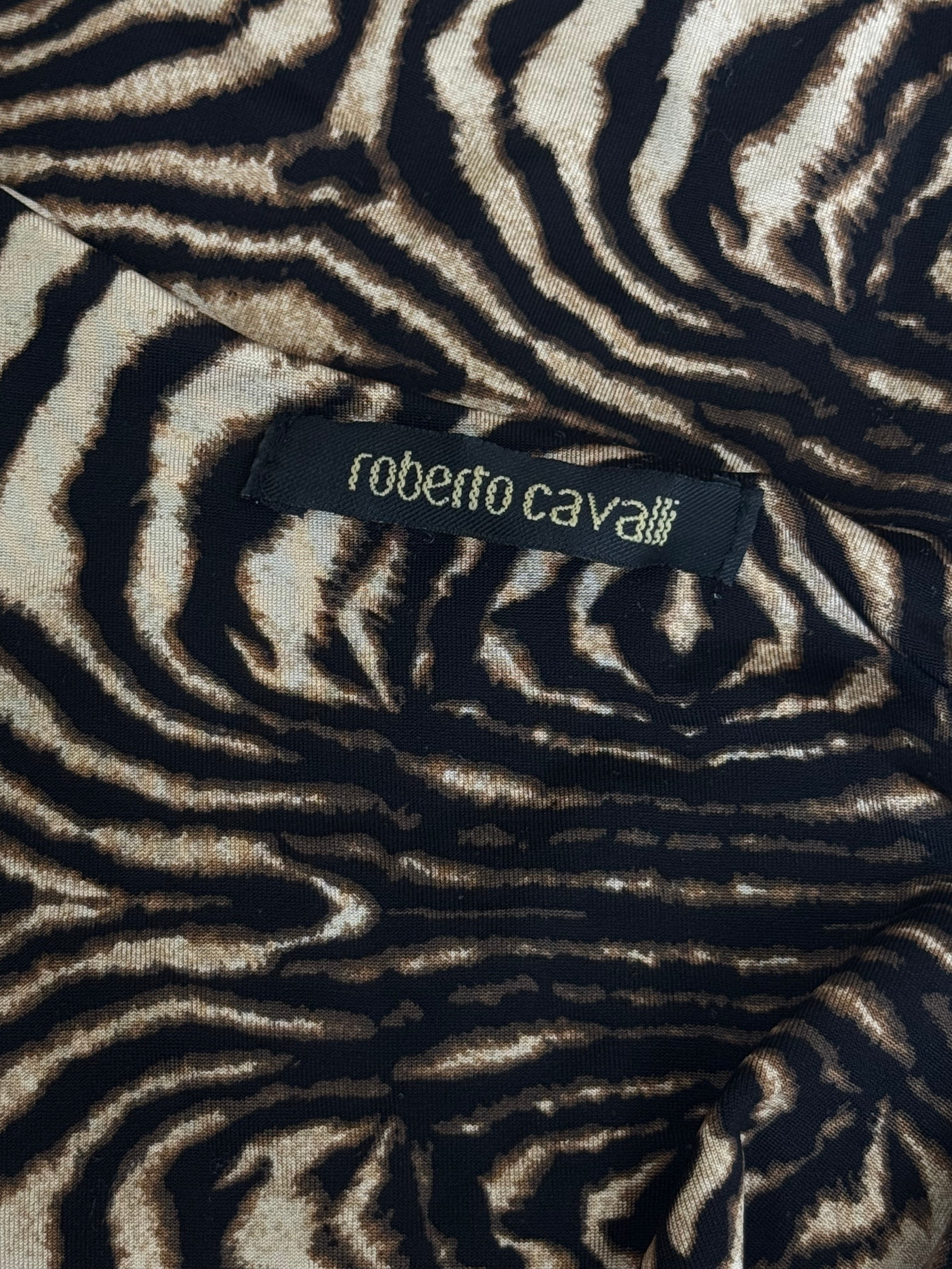 Roberto Cavalli Abstract Animal Print Dress, 2006