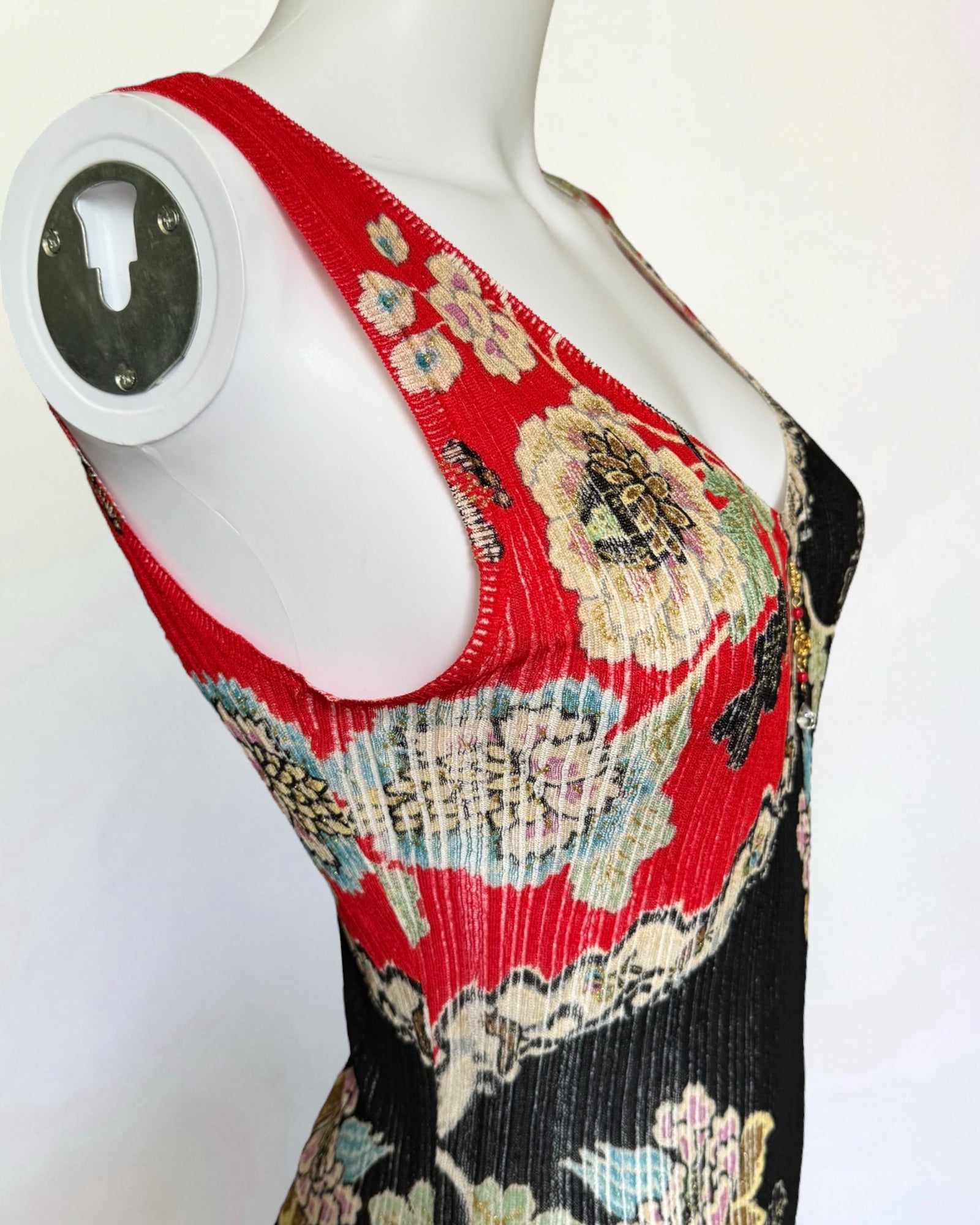 Roberto Cavalli Chinoiserie Silk Tank, SS 2003