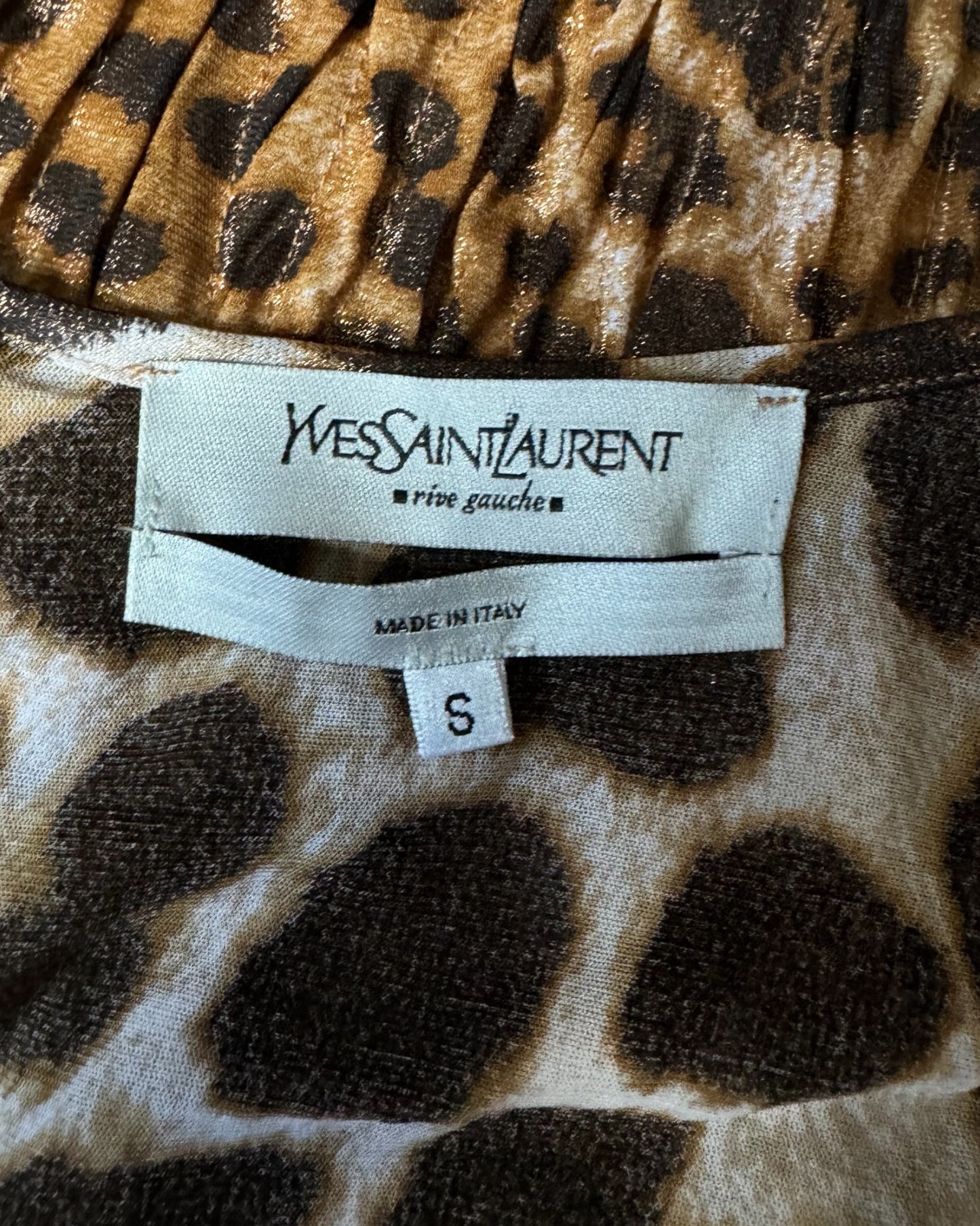 Yves Saint Laurent by Tom Ford Leopard Blouse, SS 2002