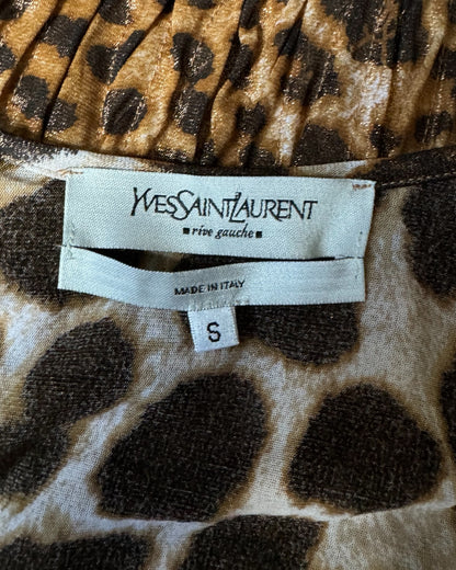 Yves Saint Laurent by Tom Ford Leopard Blouse, SS 2002