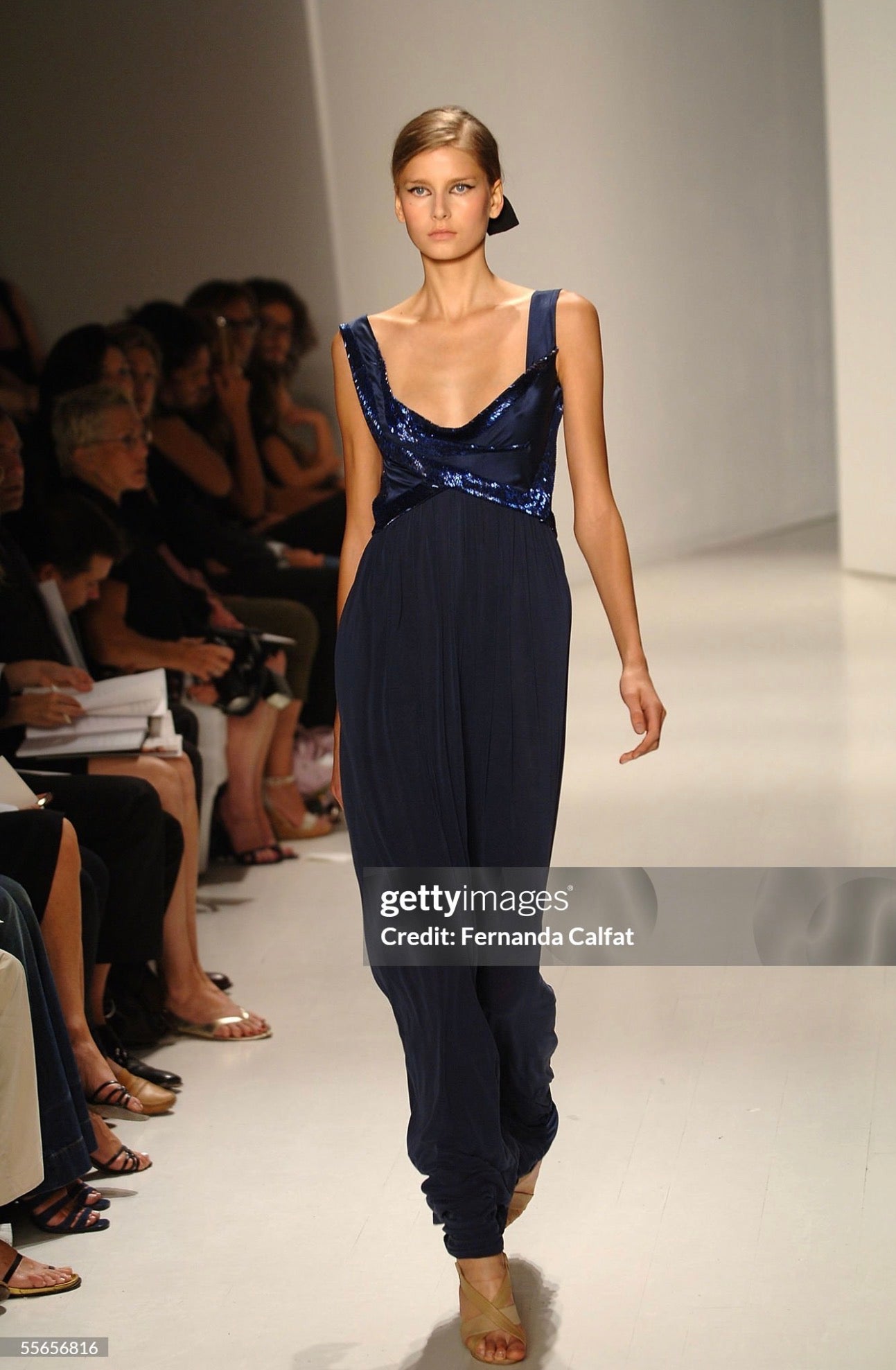 Donna Karan Draped Beaded Gown, SS 2006