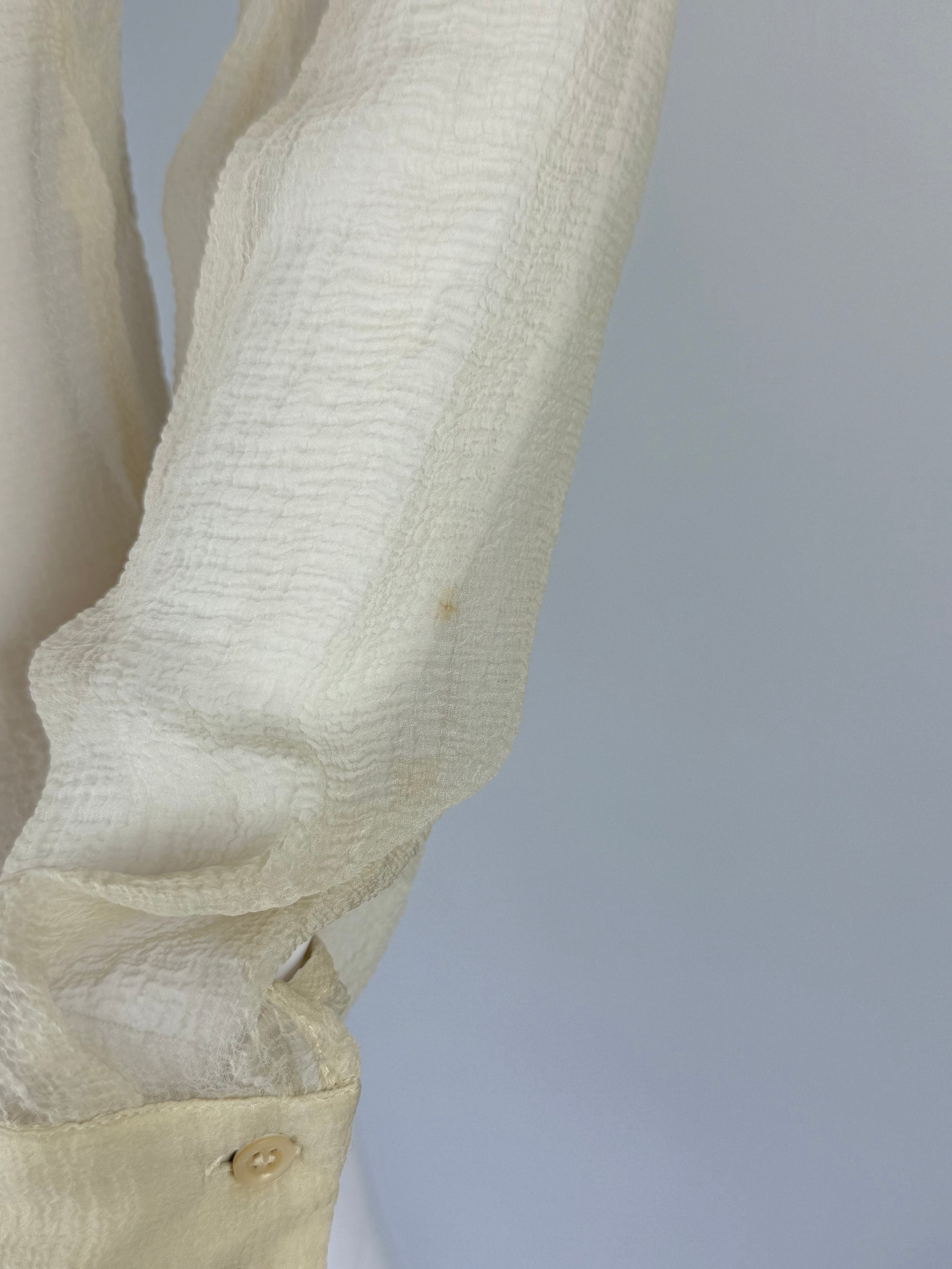 Alexander McQueen Silk Ruffle Blouse, 2005