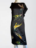 Alexander McQueen Silk Hummingbird Dress, 2008