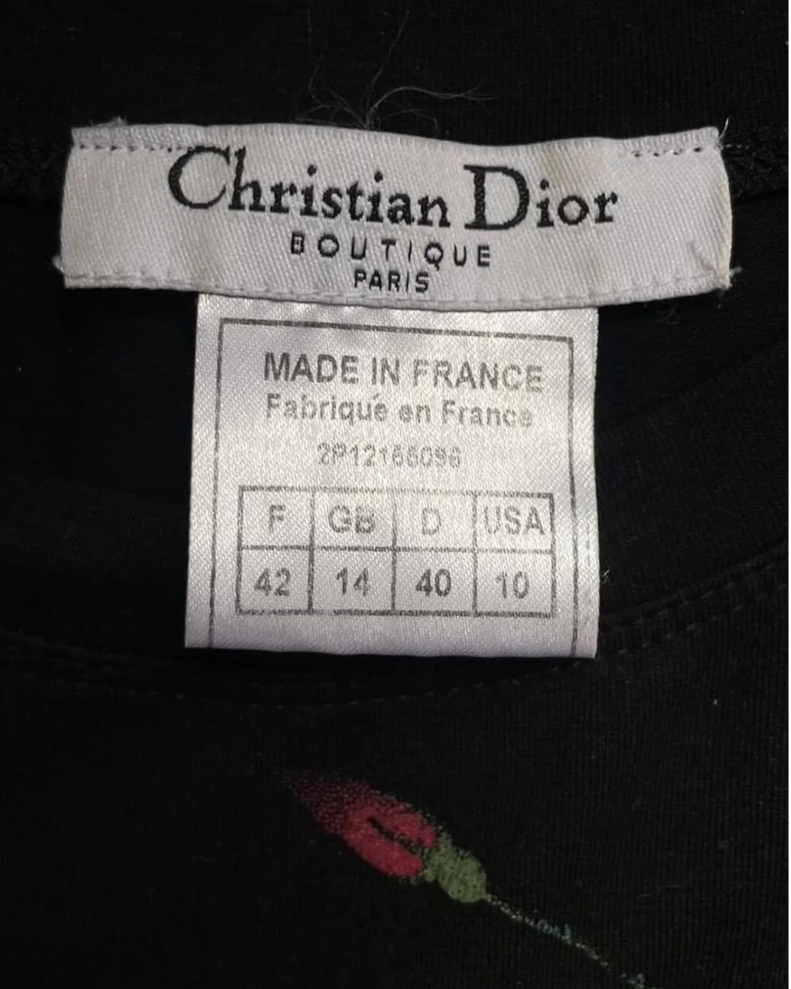 Christian Dior by John Galliano J'adore Dior Floral Tee, c. 2000s
