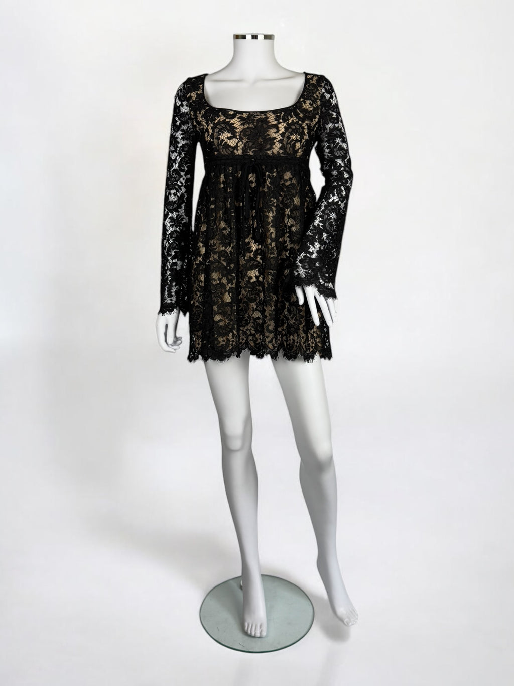 Gucci by Tom Ford Black Lace Babydoll Dress, SS 1996