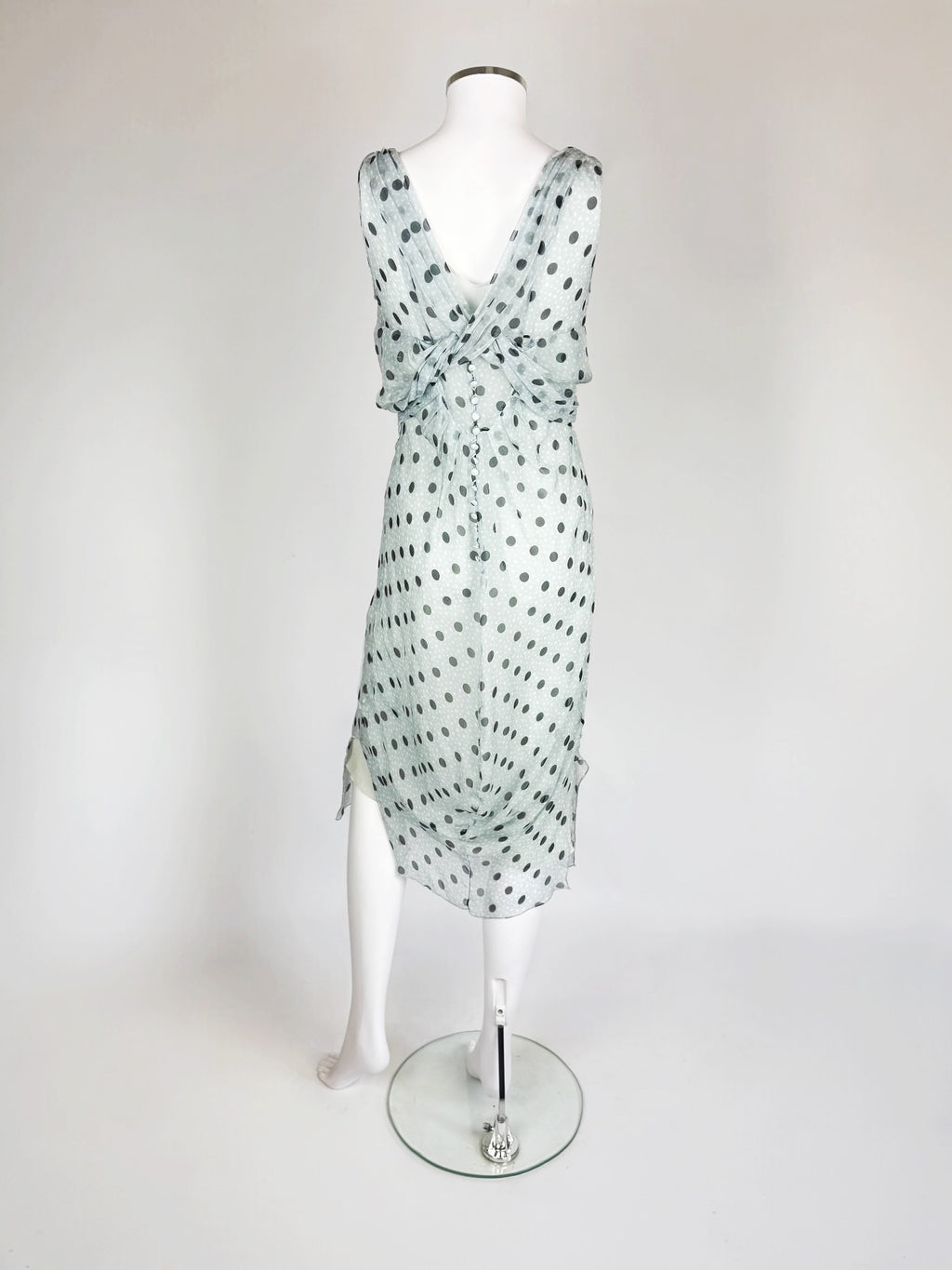John Galliano Silk Polka Dot Dress, Resort 2008