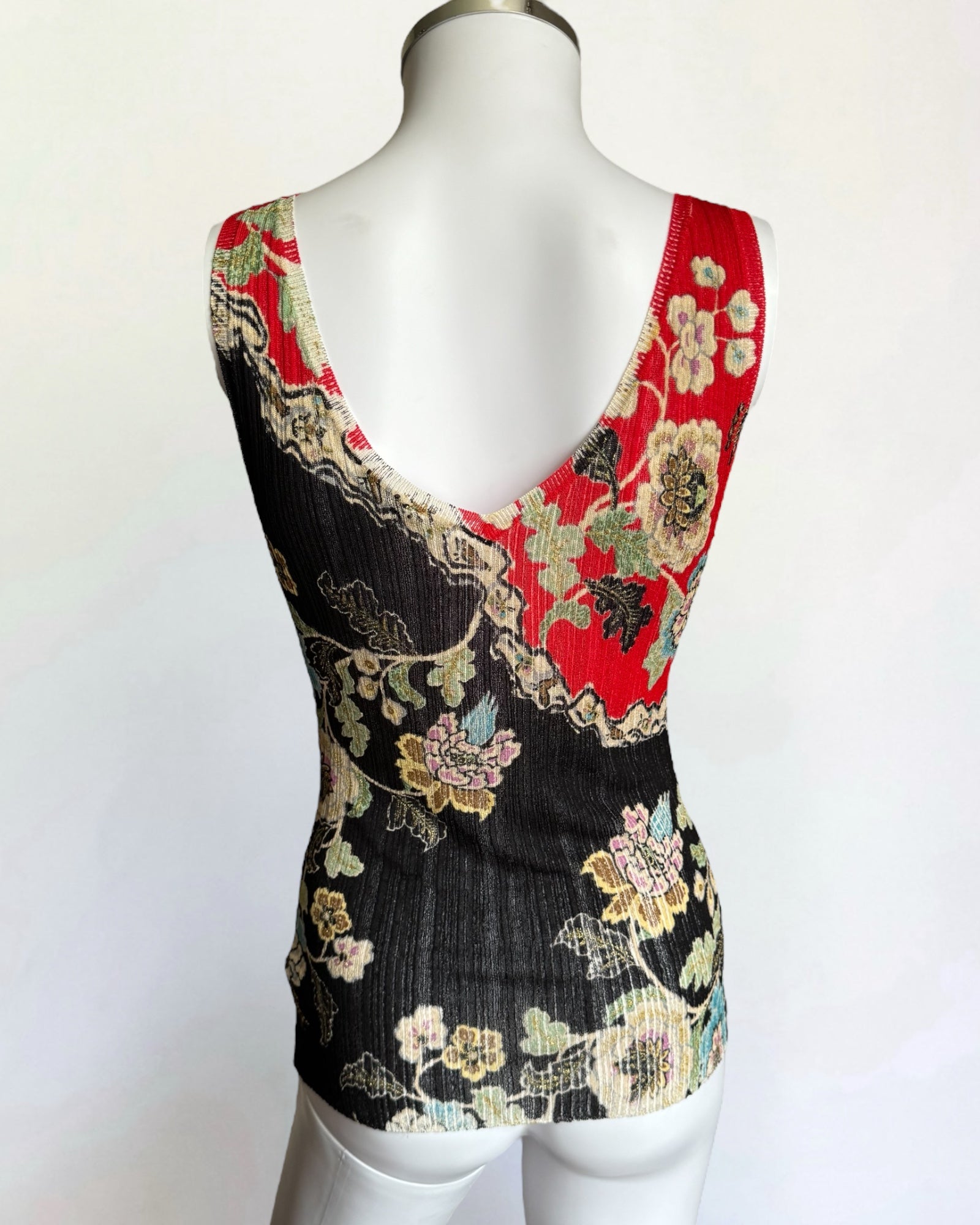 Roberto Cavalli Chinoiserie Silk Tank, SS 2003