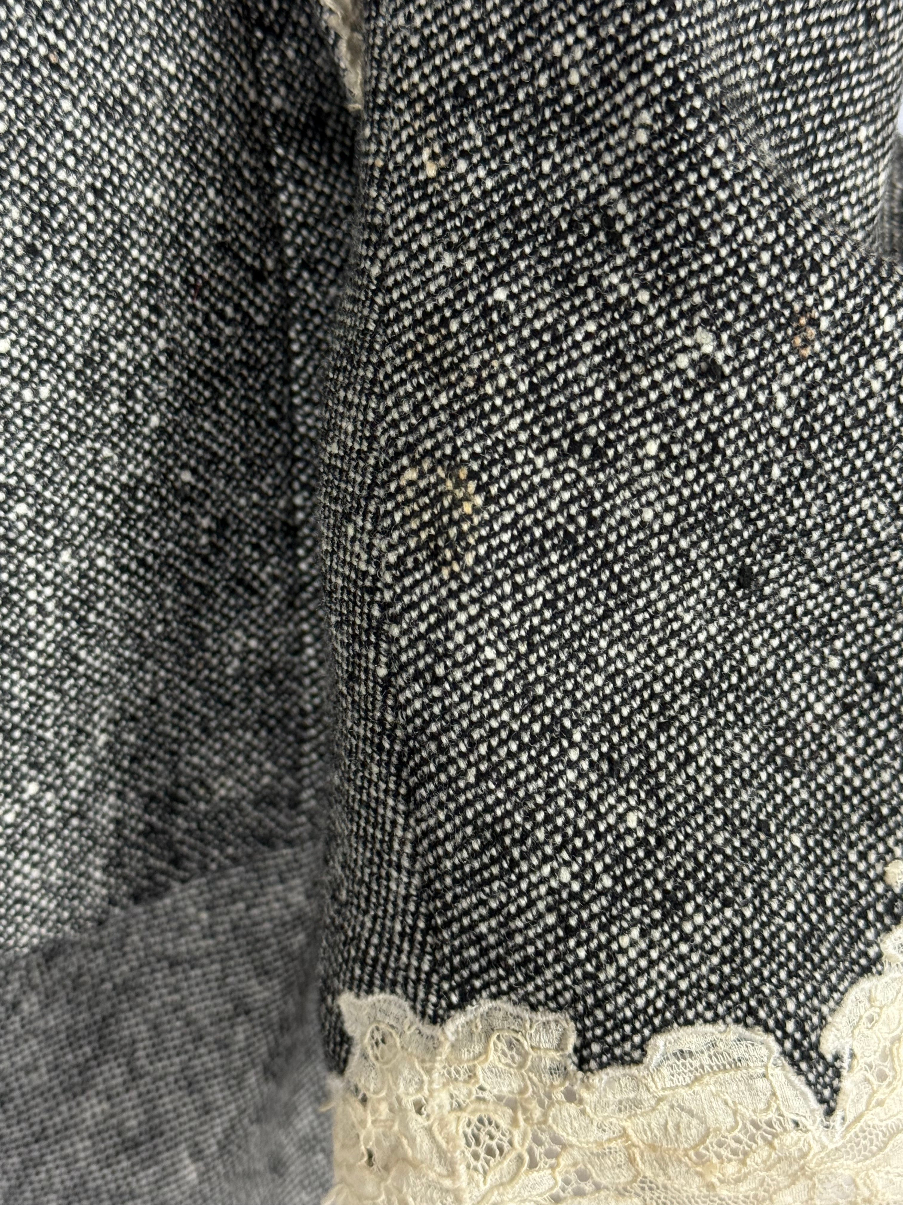 Christian Dior by John Galliano Wool & Lace Slip Dress Ensemble, FW 1998