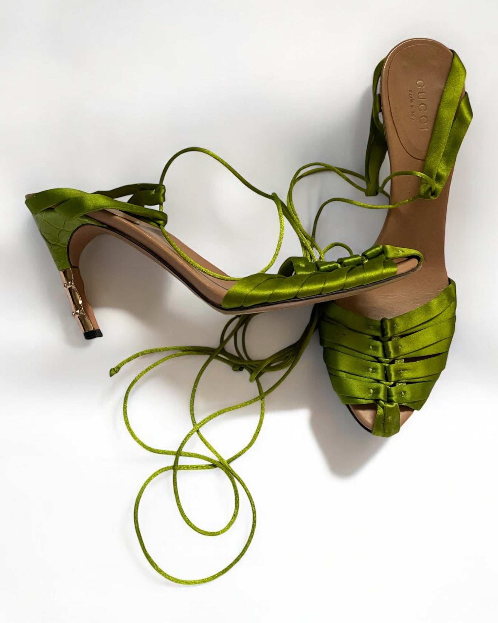 Gucci by Tom Ford Green Corset Heels, SS 2004