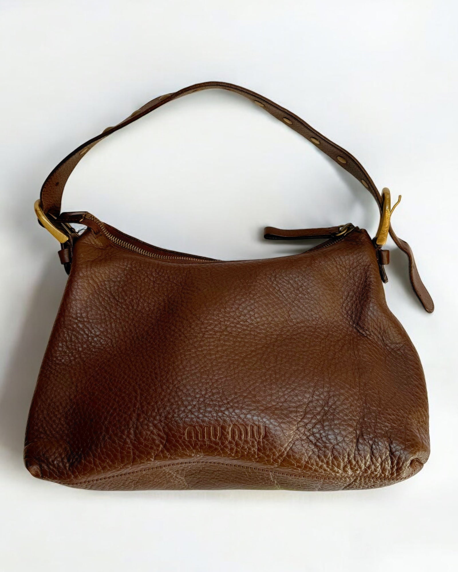 Miu Miu Brown Leather Handbag, c. 2000s