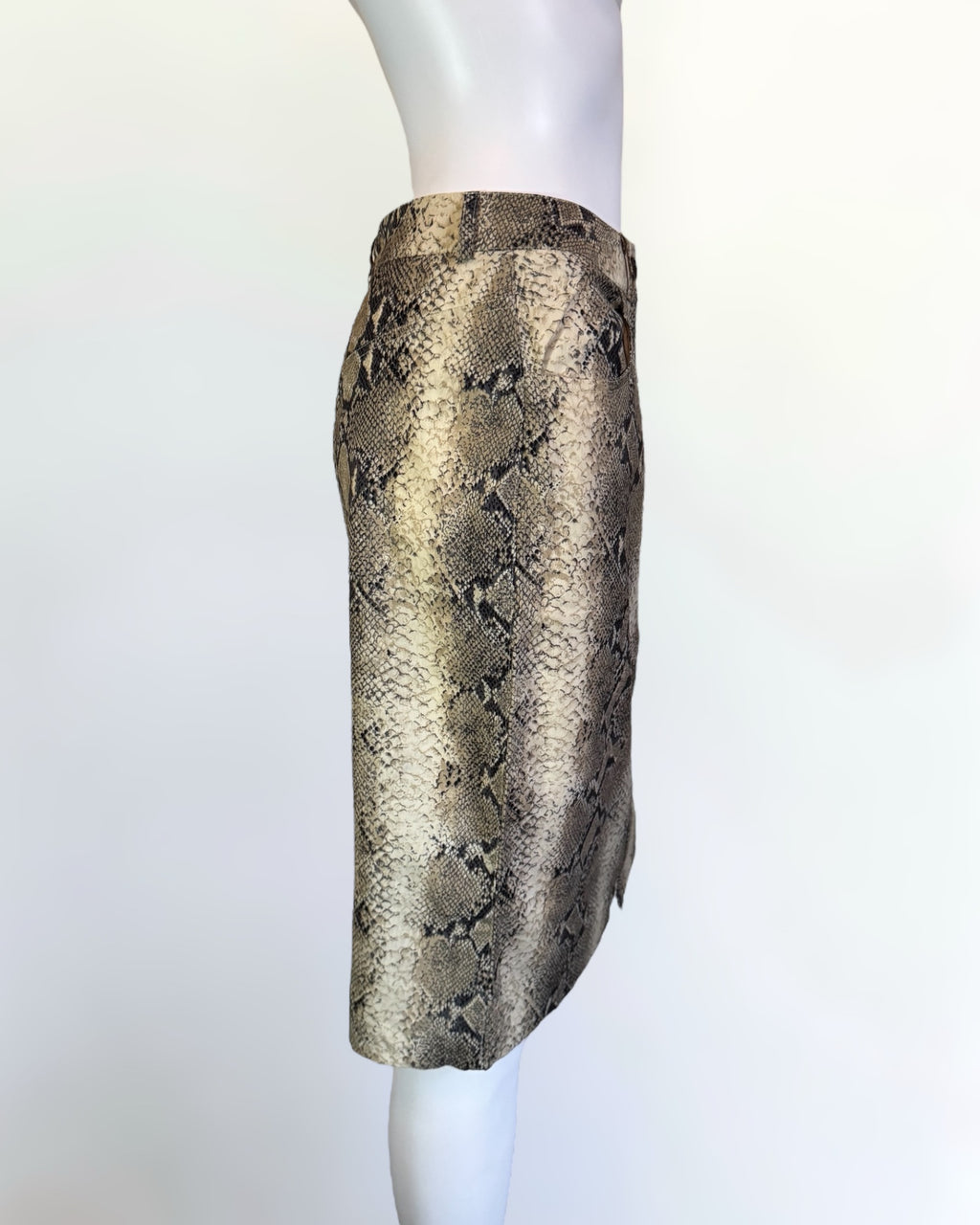 John Galliano Python Print Skirt, SS 2000