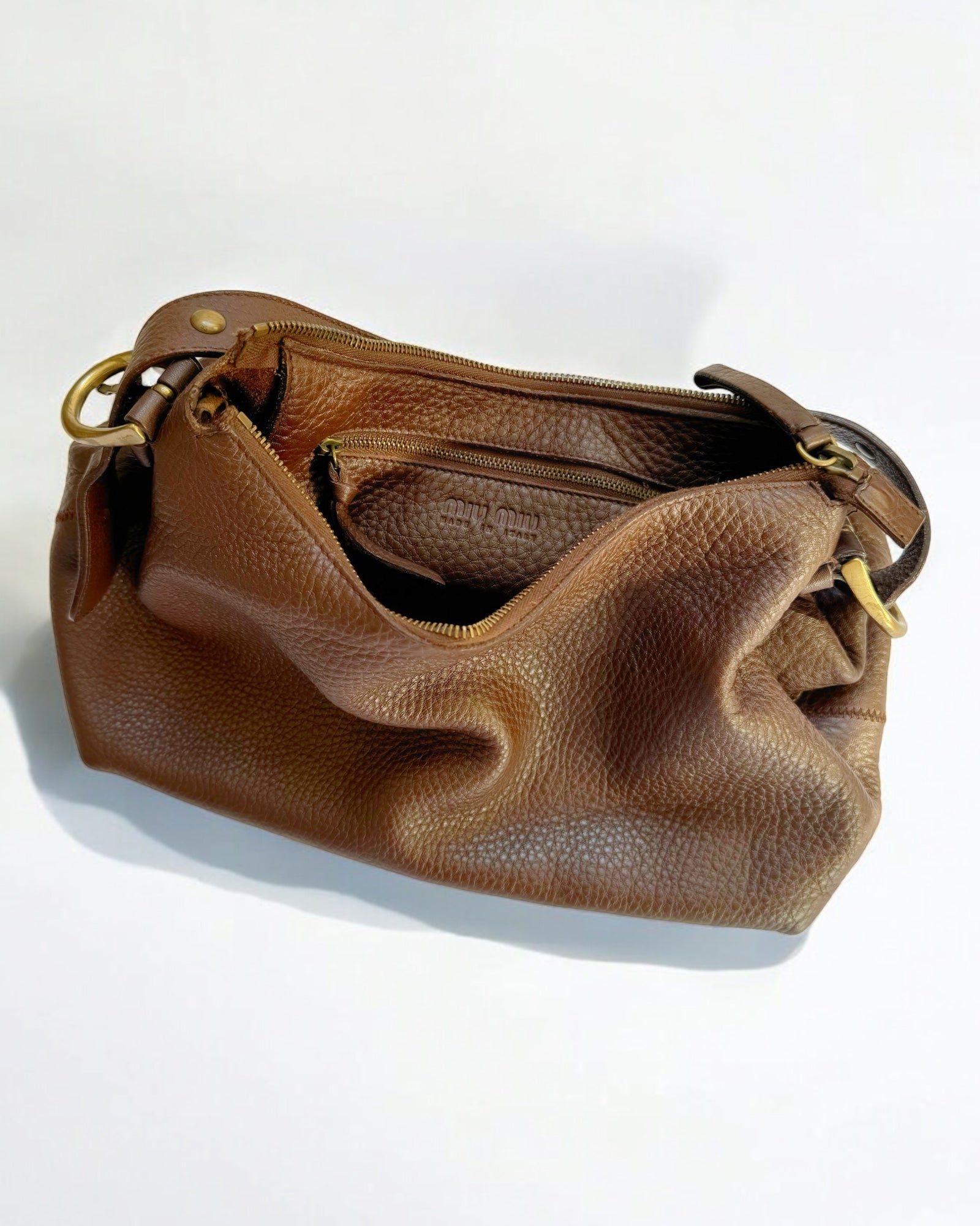 Miu Miu Brown Leather Handbag, c. 2000s