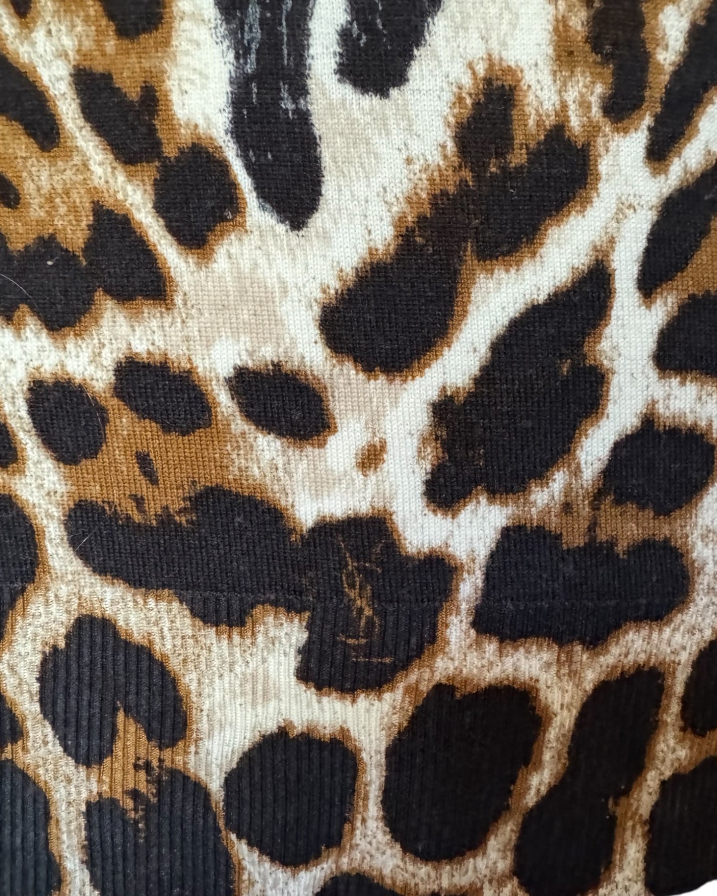 Yves Saint Laurent by Tom Ford Leopard Knit Vest, SS 2002