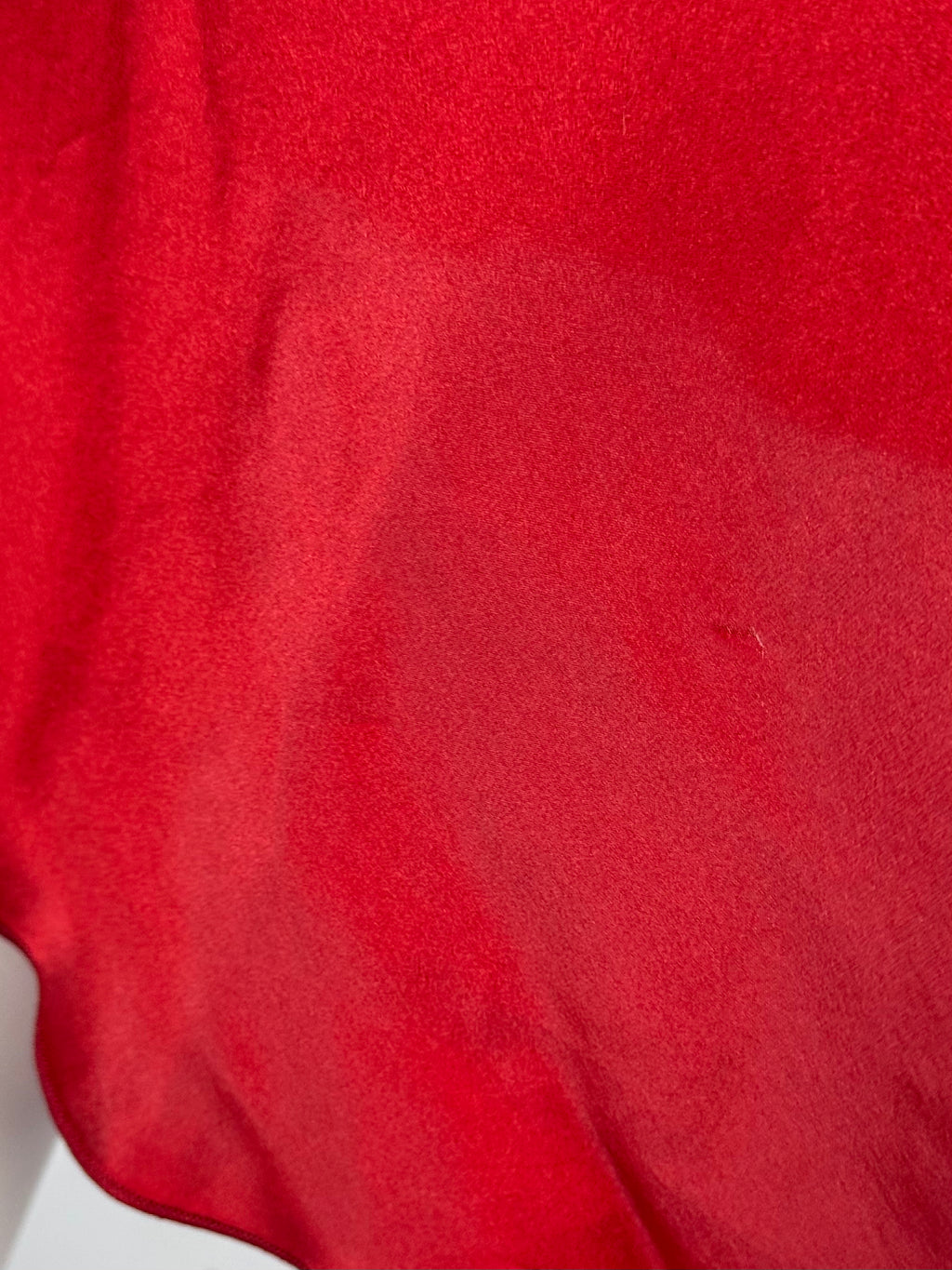 Blumarine Red Silk Lace Insert Slip Dress, c. 2000s