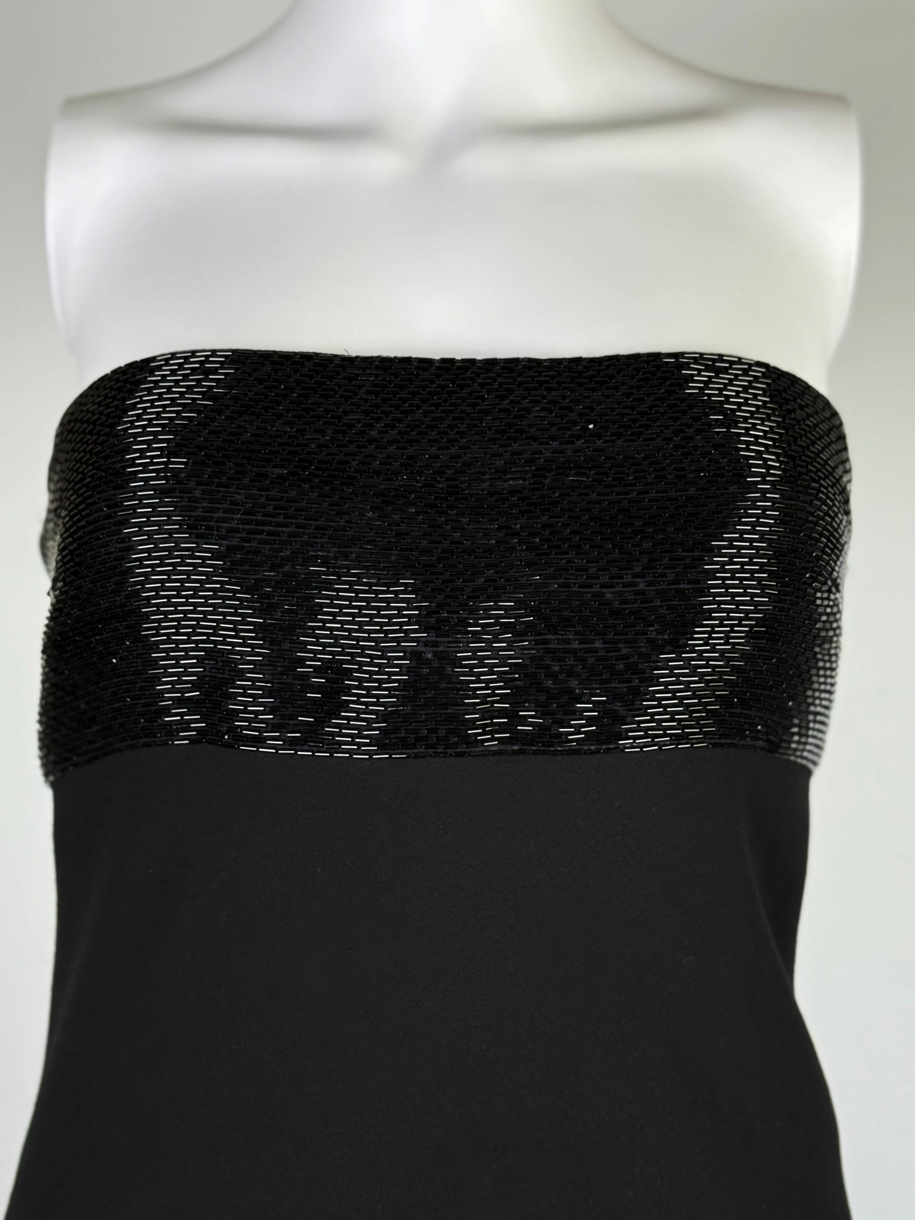 Ralph Lauren Strapless Beaded Gown, c. Late 1980s