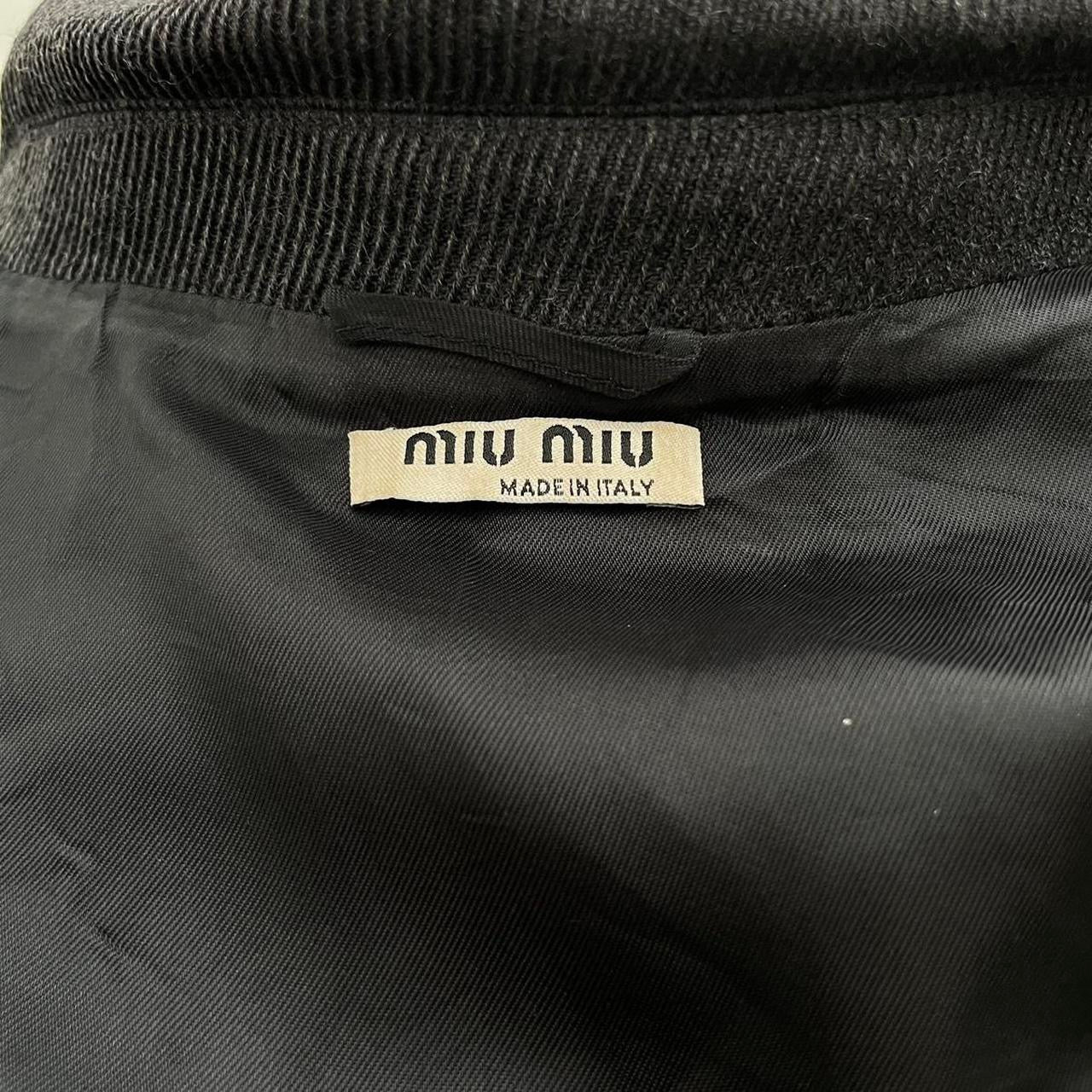 Miu Miu Grey Wool Belted Coat, 2008