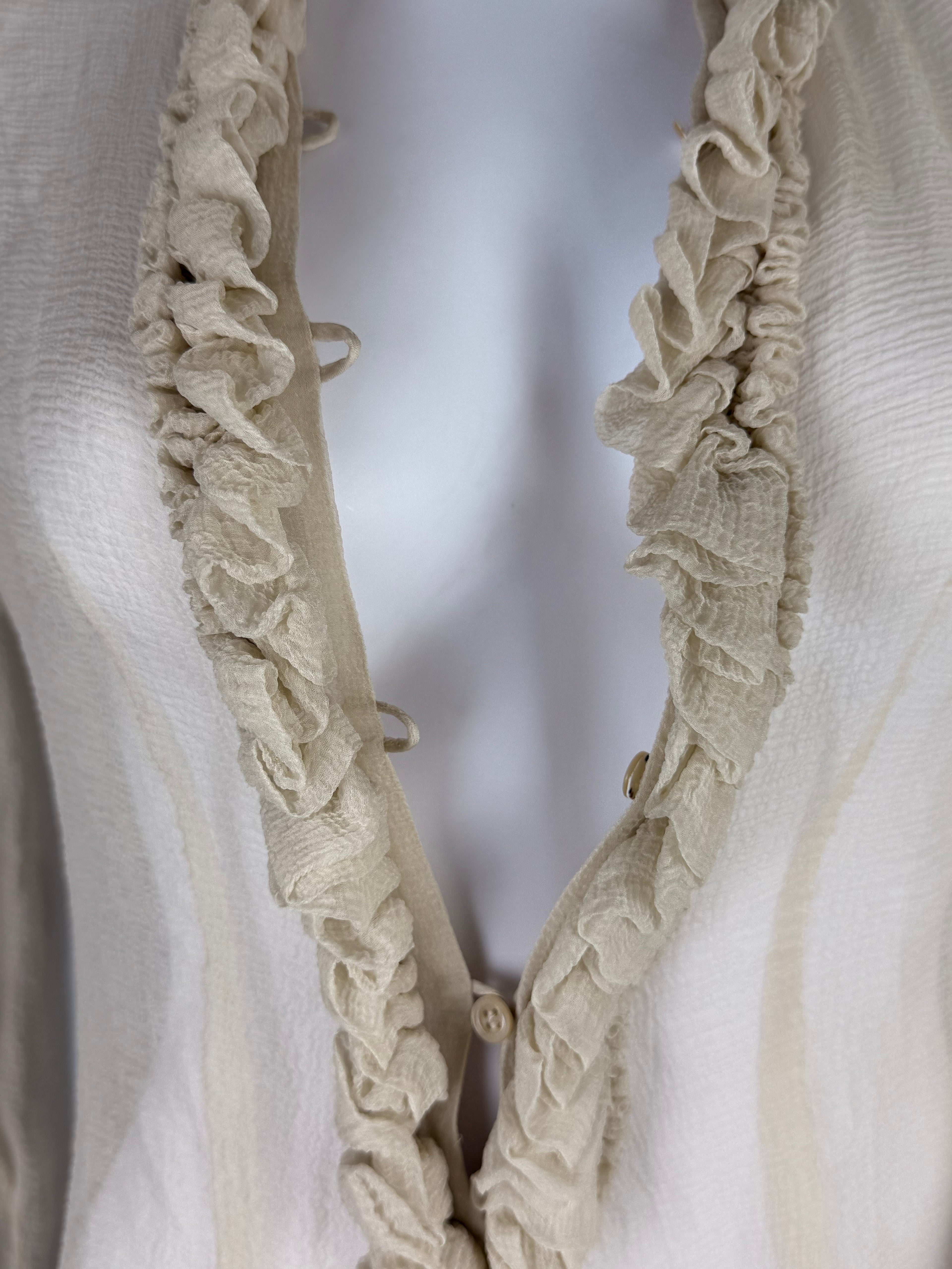Alexander McQueen Silk Ruffle Blouse, 2005