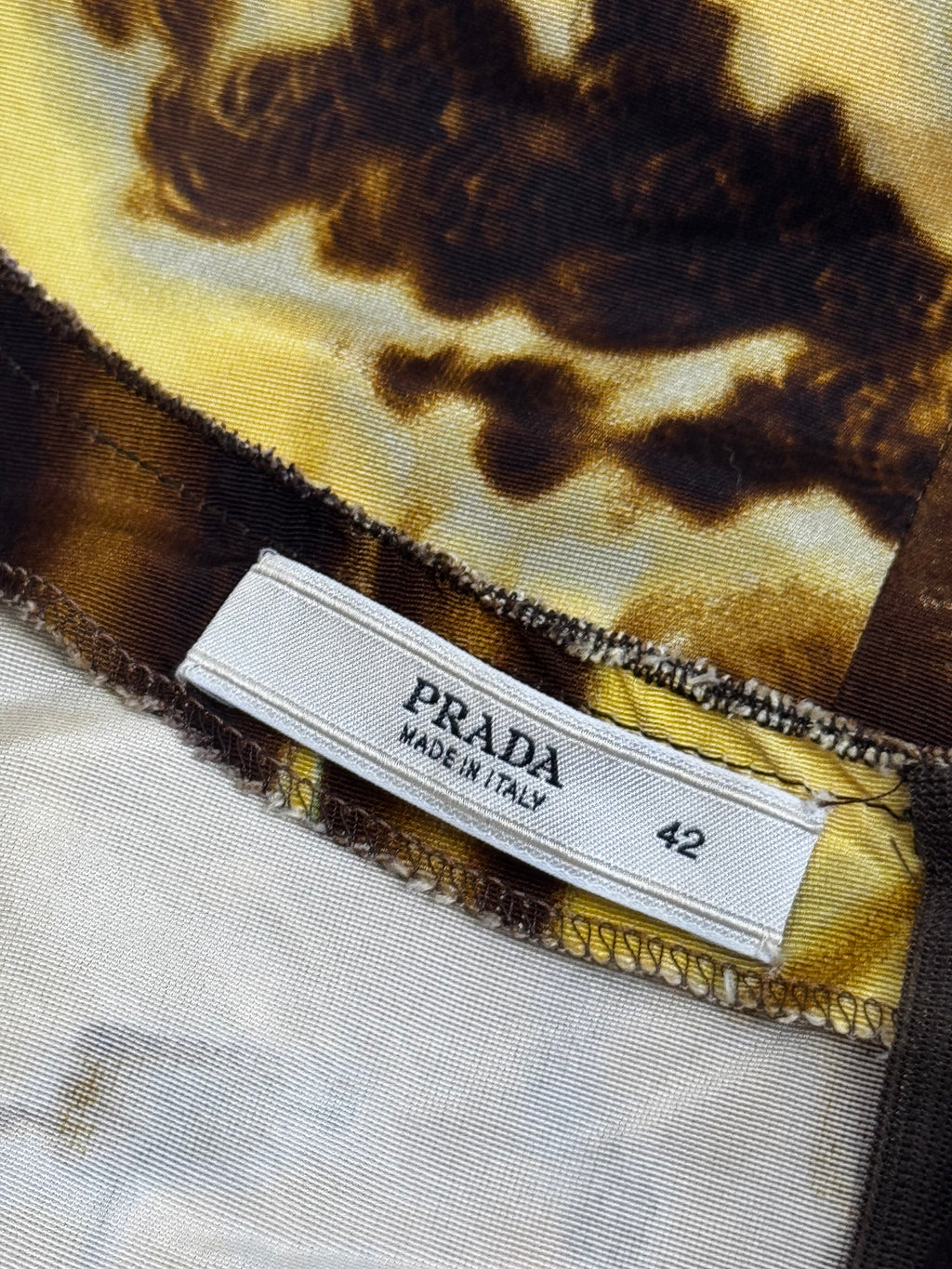 Prada Silk Roman Countryside Dress, FW 2004