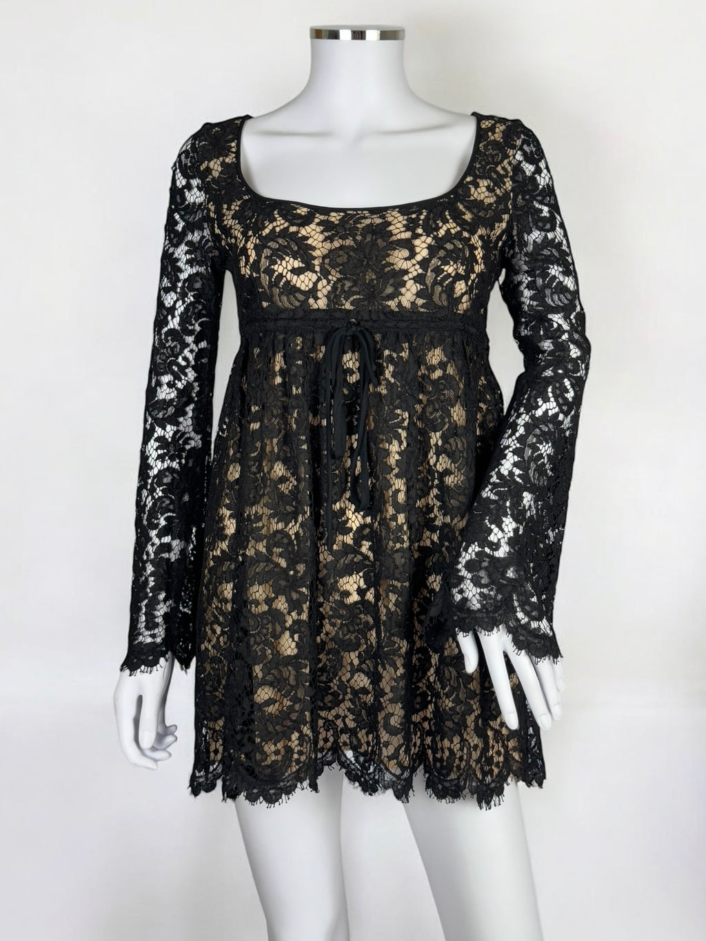 Gucci by Tom Ford Black Lace Babydoll Dress, SS 1996