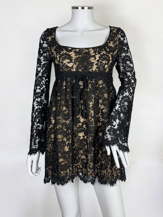 Gucci by Tom Ford Black Lace Babydoll Dress, SS 1996