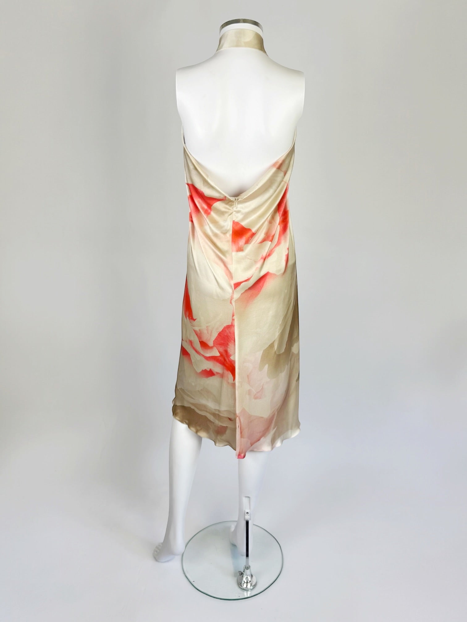 Alexander McQueen Silk Floral Halter Dress, 2010