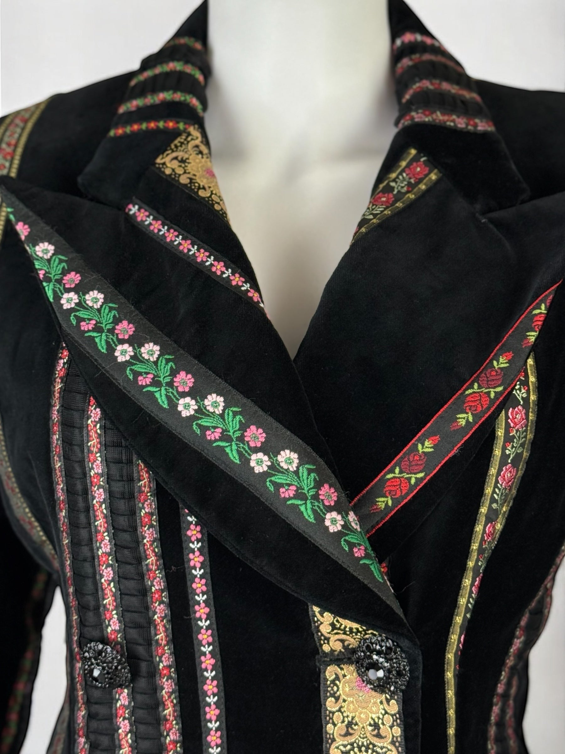 Dolce & Gabbana “Rich Hippie” Velvet Folk Jacket, SS 1993