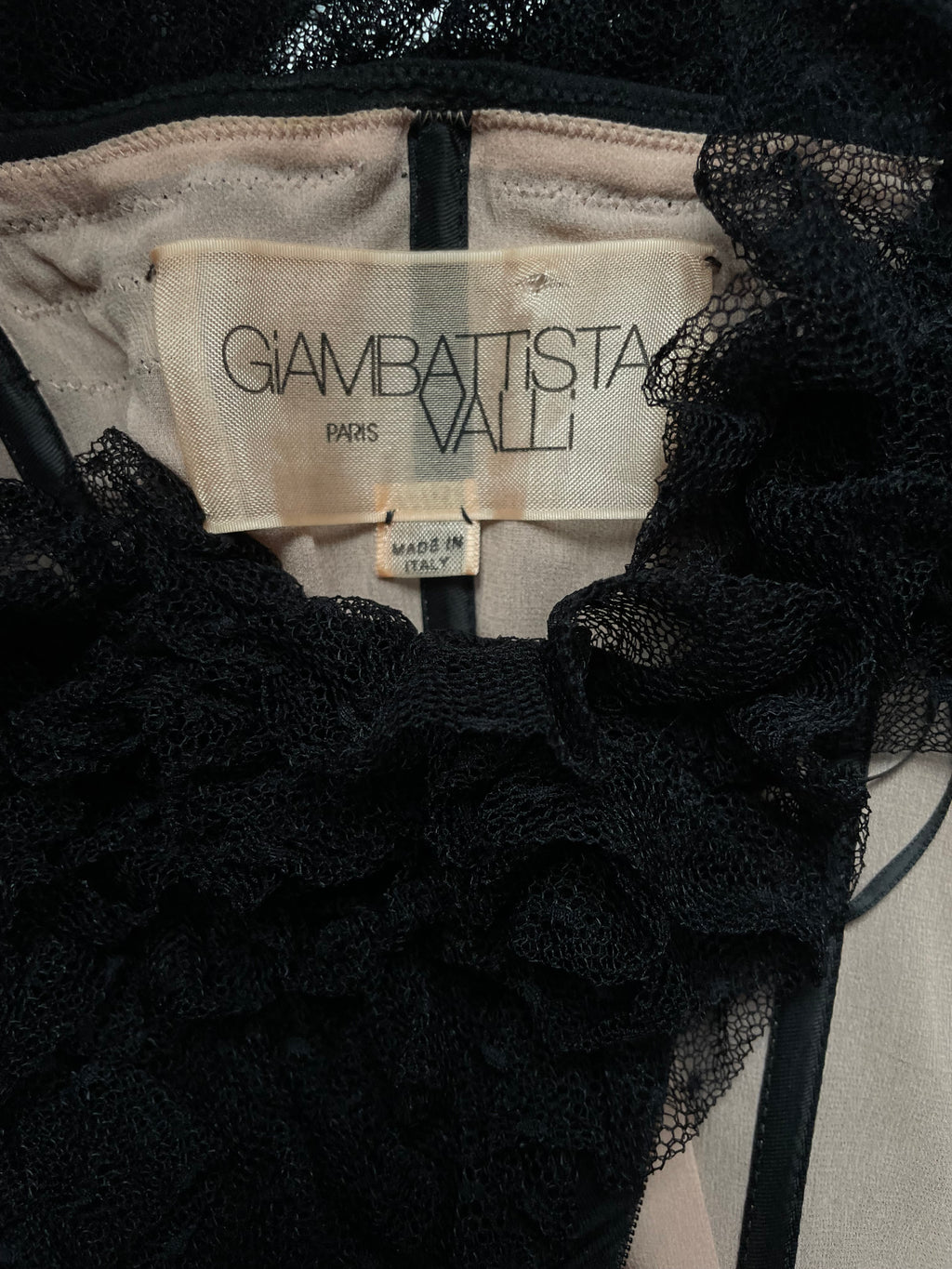 Giambattista Valli Black Cocktail Dress, Debut Collection FW 2005