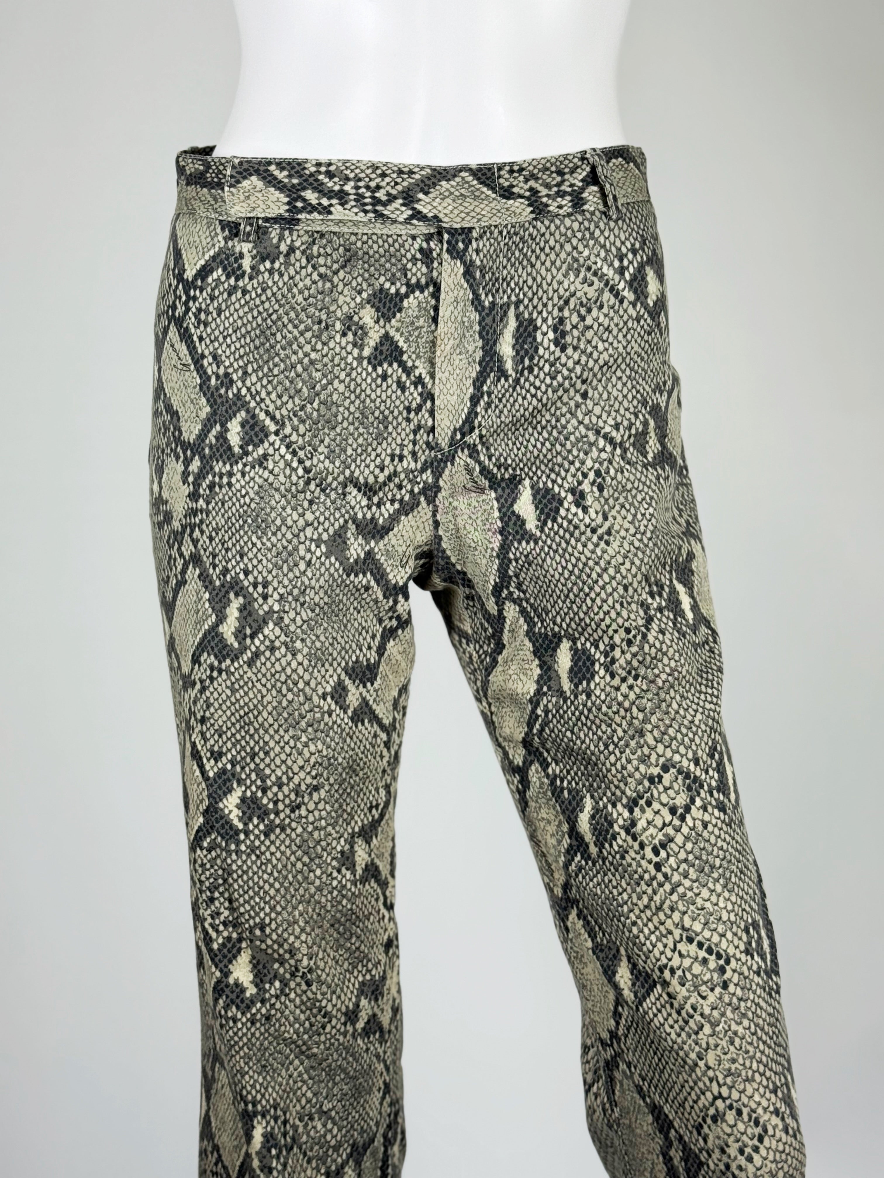 Gucci by Tom Ford Python Print Trousers, SS 2000