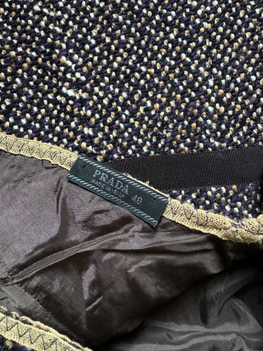 Prada Tweed Wool Top, FW 2000