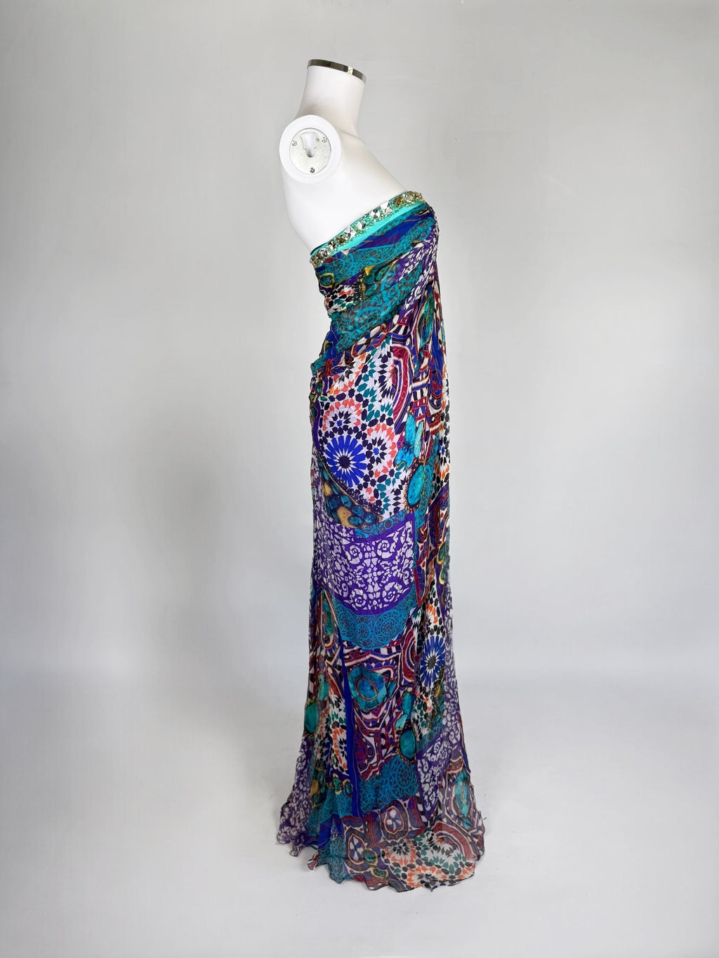 Blumarine Silk Gown Ensemble, c. 2010s