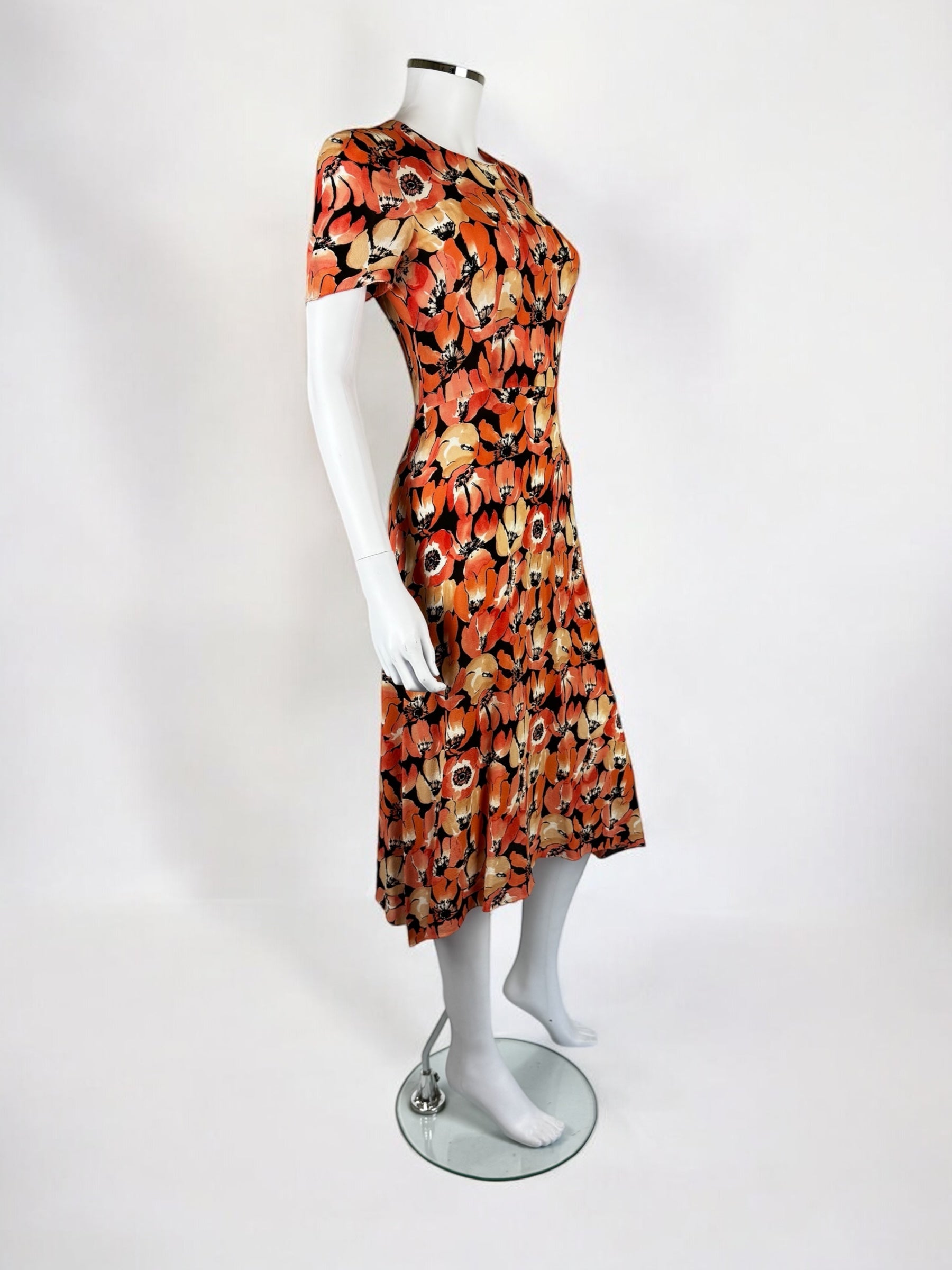 Prada Silk Poppy Dress, FW 2000