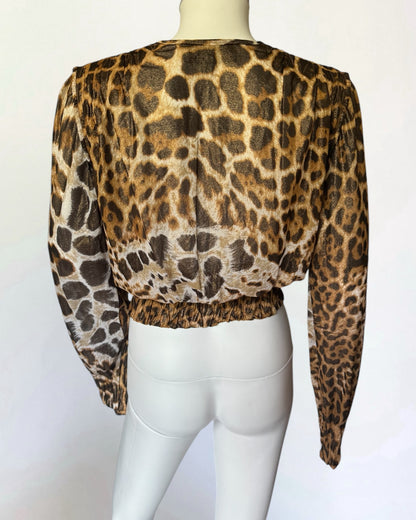 Yves Saint Laurent by Tom Ford Leopard Blouse, SS 2002