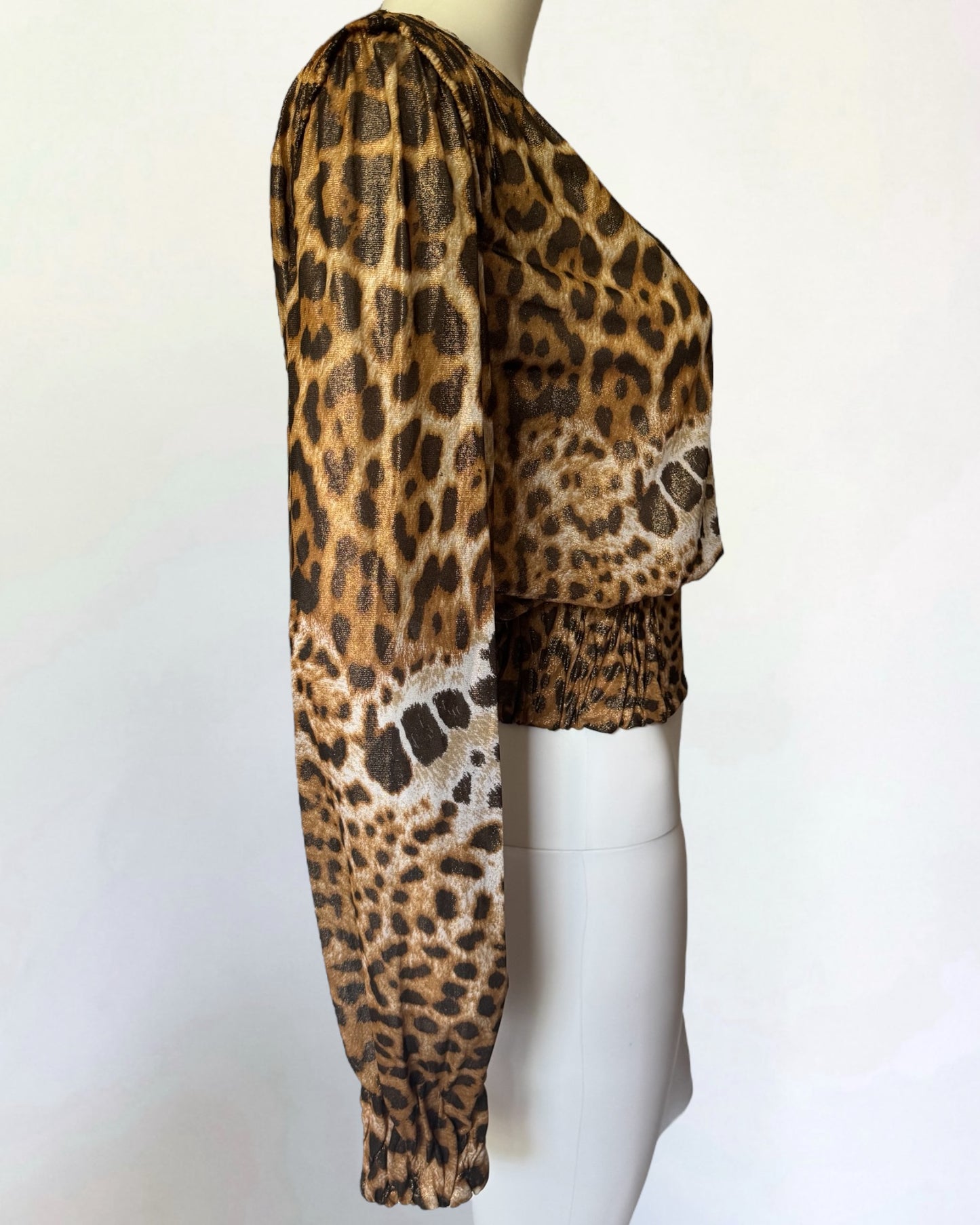 Yves Saint Laurent by Tom Ford Leopard Blouse, SS 2002