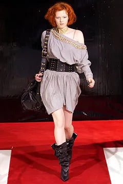 Dolce & Gabbana Black Leather Button Stud Boots, SS 2003