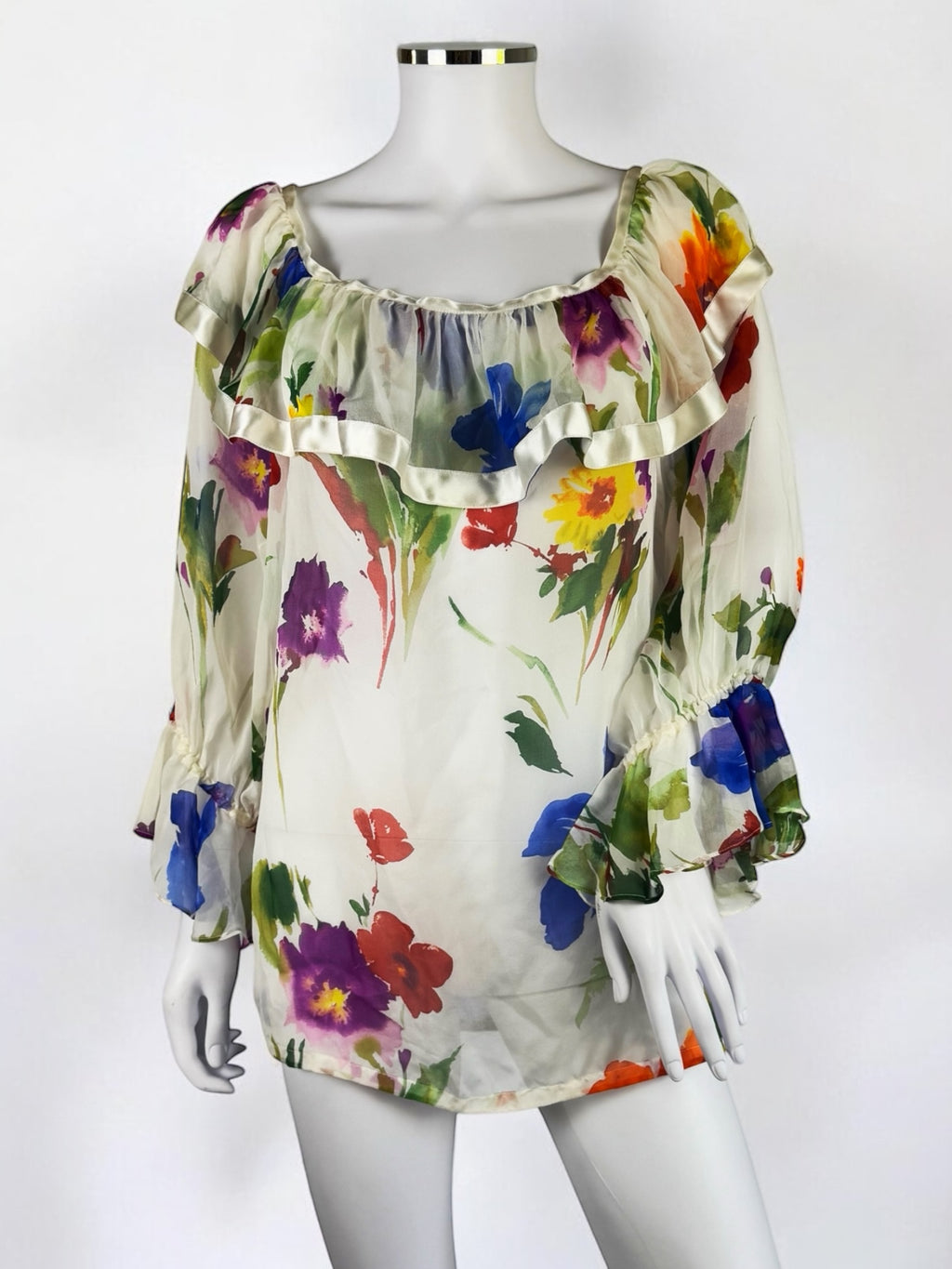 Dolce & Gabbana Silk Floral Blouse, SS 2002