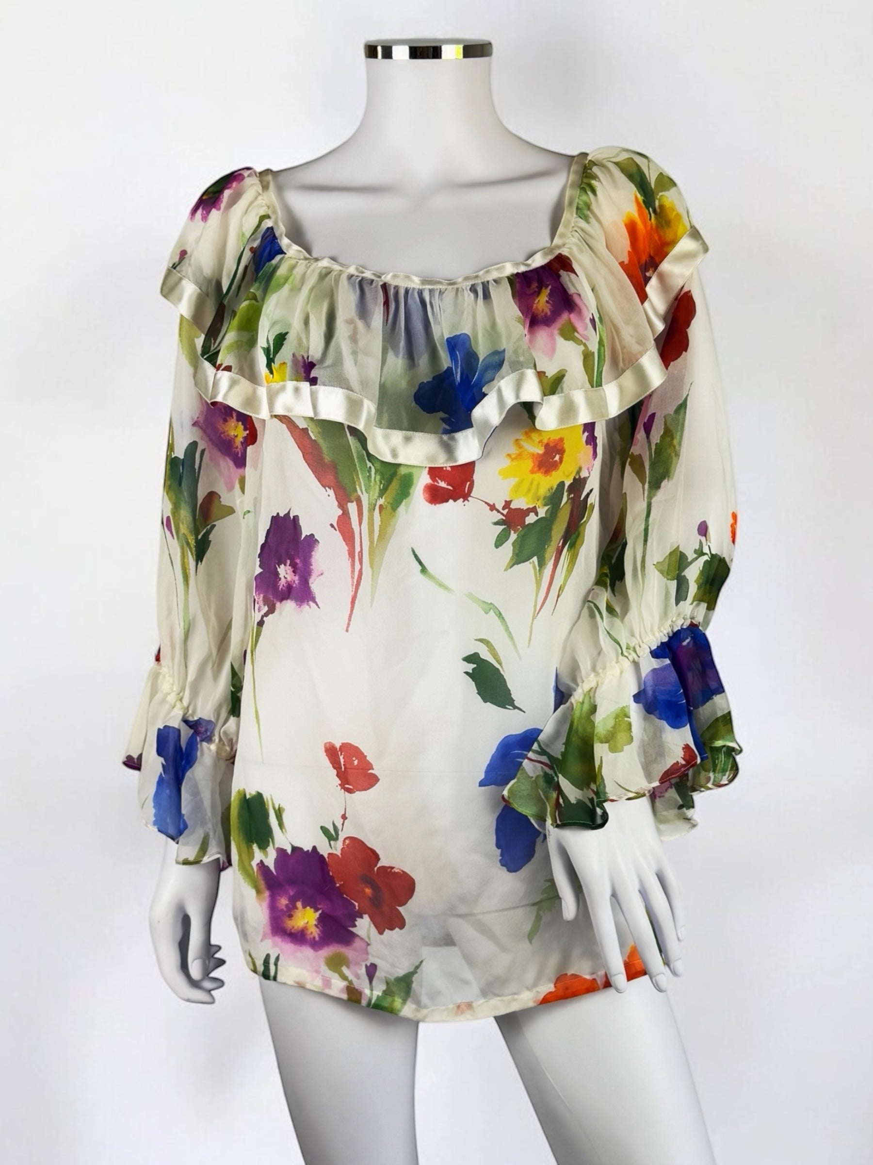 Dolce & Gabbana Silk Floral Blouse, SS 2002